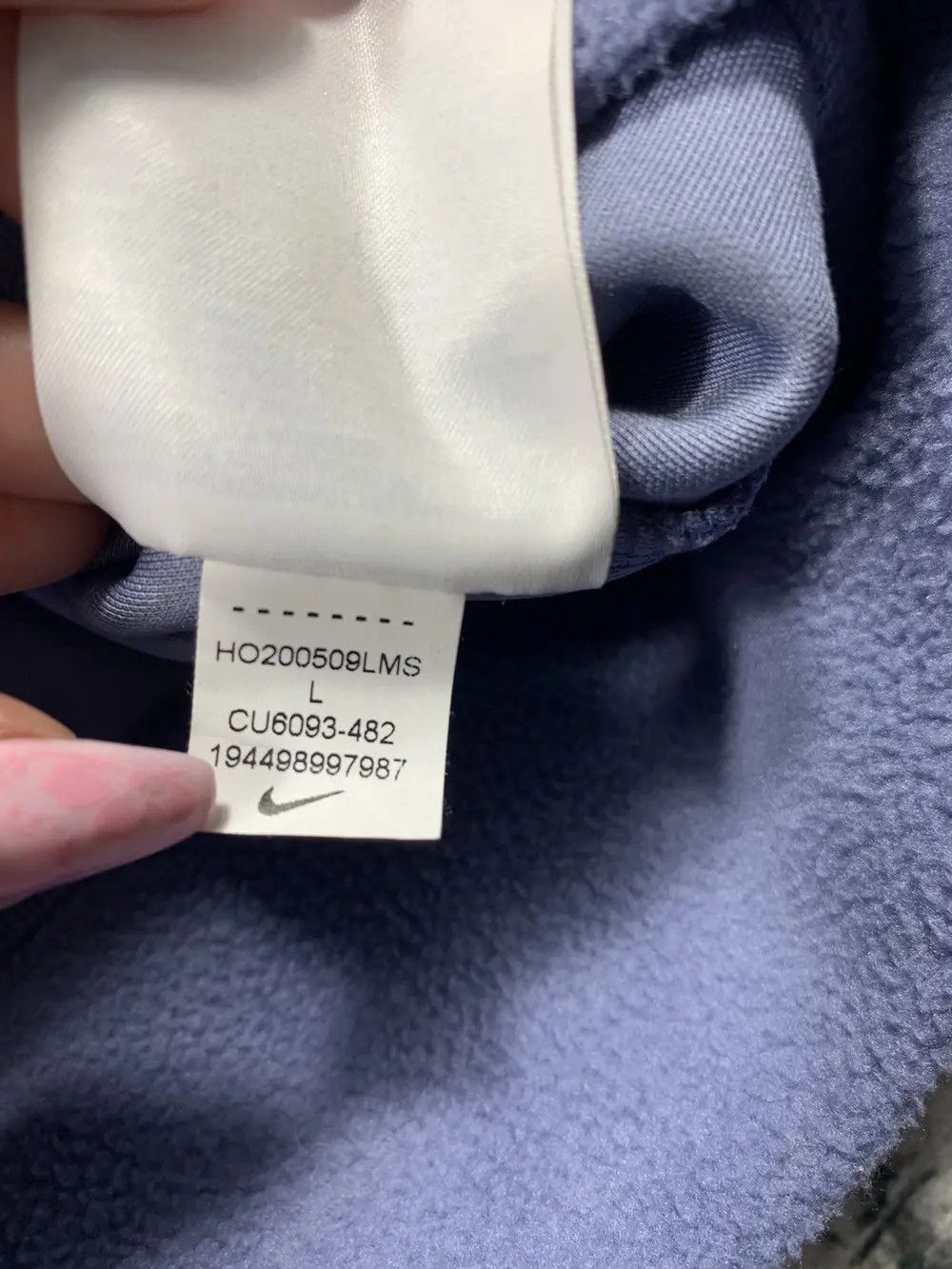 Other Nike cropped fleece sweatshirt logo sherpa vintage style y2k Size L / US 10 / IT 46 - 6 Thumbnail