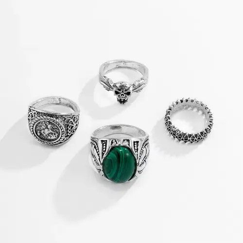 VIBE 4 Pieces Ring Set Size ONE SIZE - 3 Thumbnail