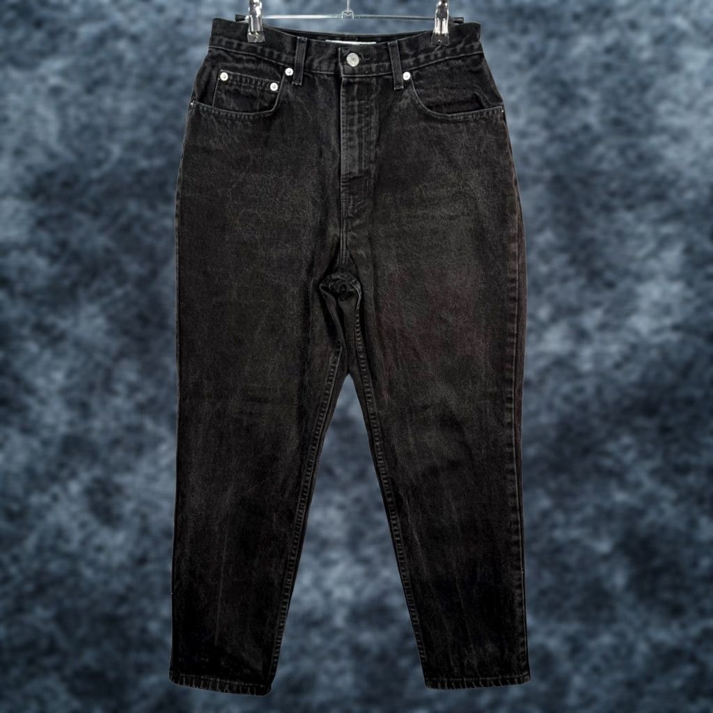 Gap VINTAGE Gap Womens 26 x 28 Classic Fit Black Denim High-Waisted Tapered Jeans Shirt Womens XS? Size 26" / US 2 / IT 38 - 1 Thumbnail