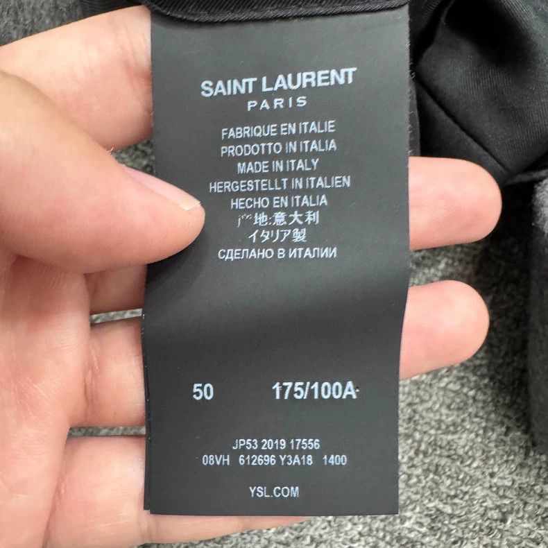 Saint Laurent Paris SLP Grey Cashmere Blazer Jacket- Size US L / EU 52-54 / 3 - 3 Thumbnail