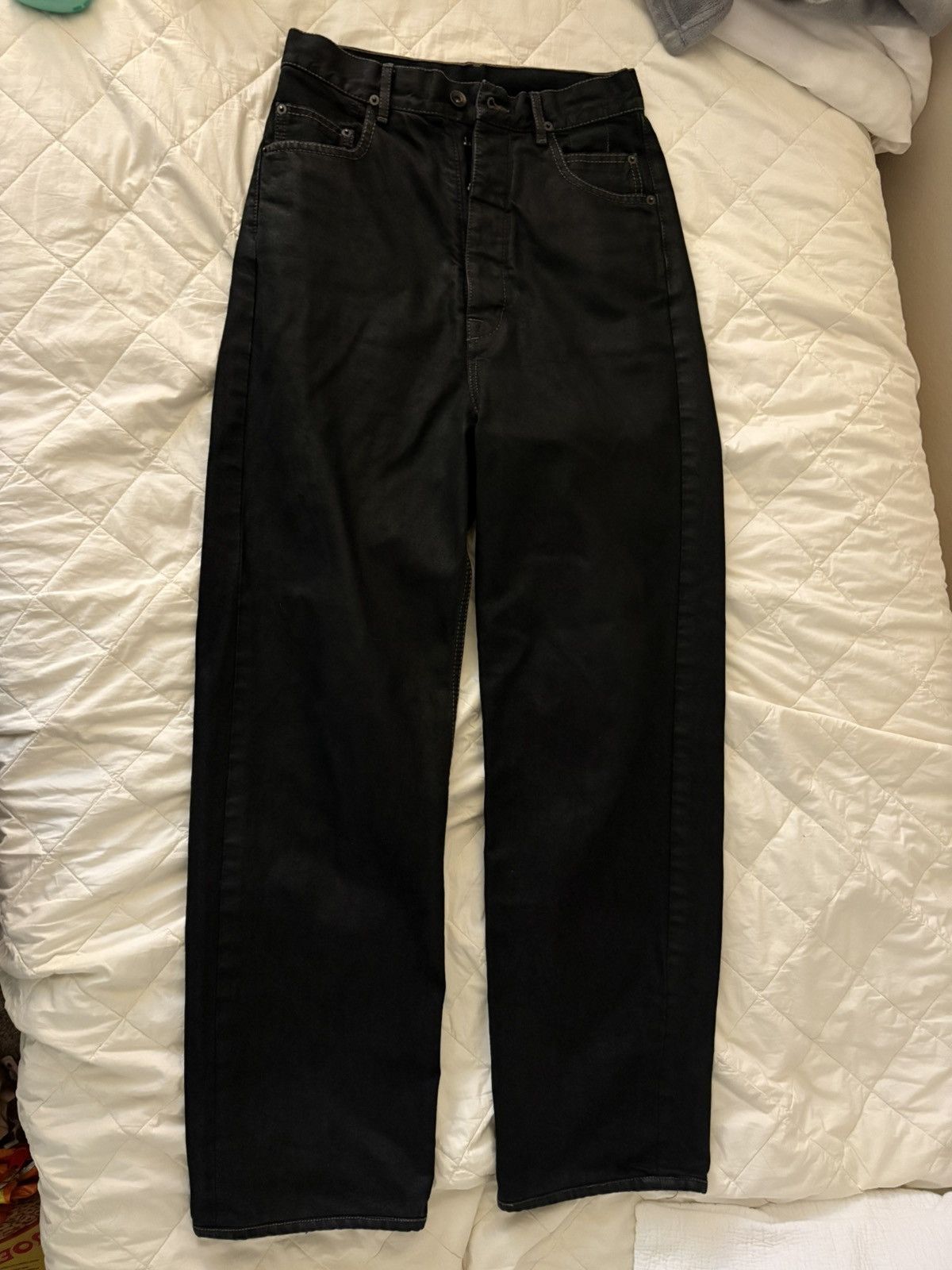 Rick Owens Drkshdw Rick owens drkshdw dustulator waxed denim Size US 28 / EU 44 - 1 Thumbnail