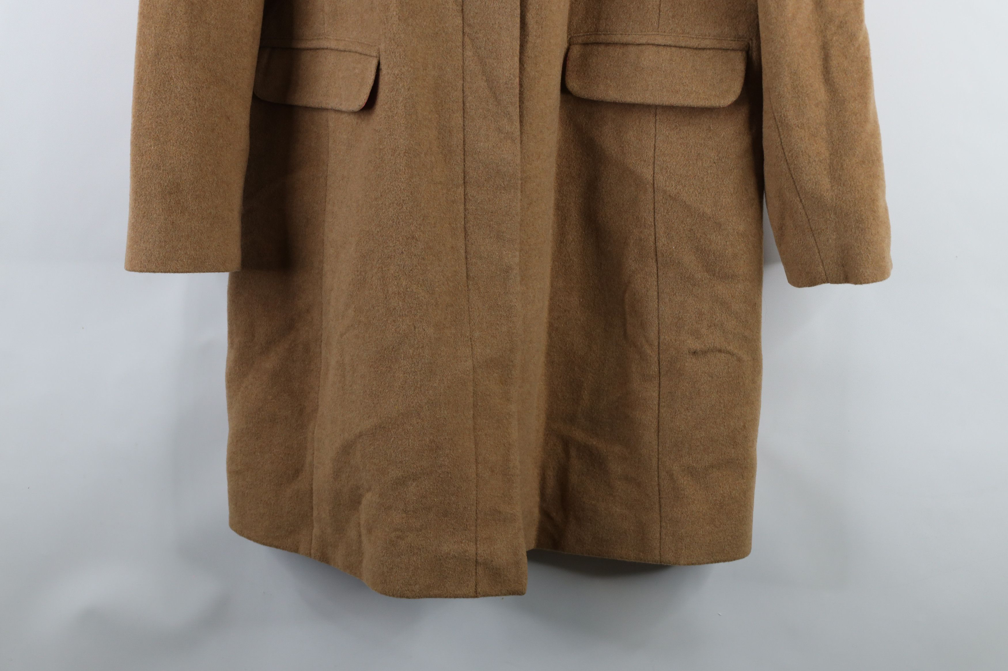 Gap × Vintage Vintage Y2K 2000 Gap Cashmere Blend Overcoat Jacket Beige Size L / US 10 / IT 46 - 4 Thumbnail