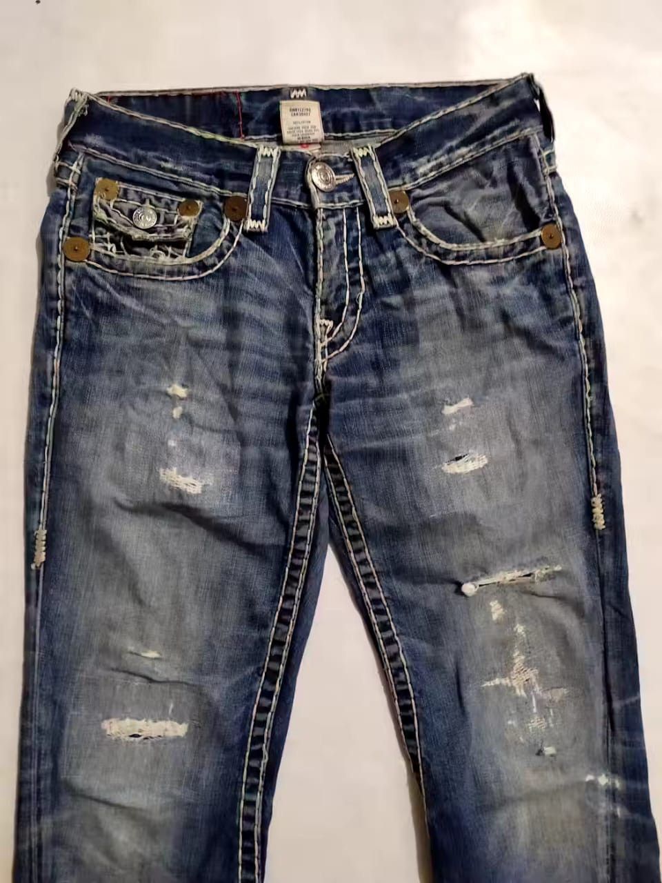 True Religion True Religion Joey Super T Bootcut Flare Denim Jeans Pants Size US 29 - 6 Thumbnail