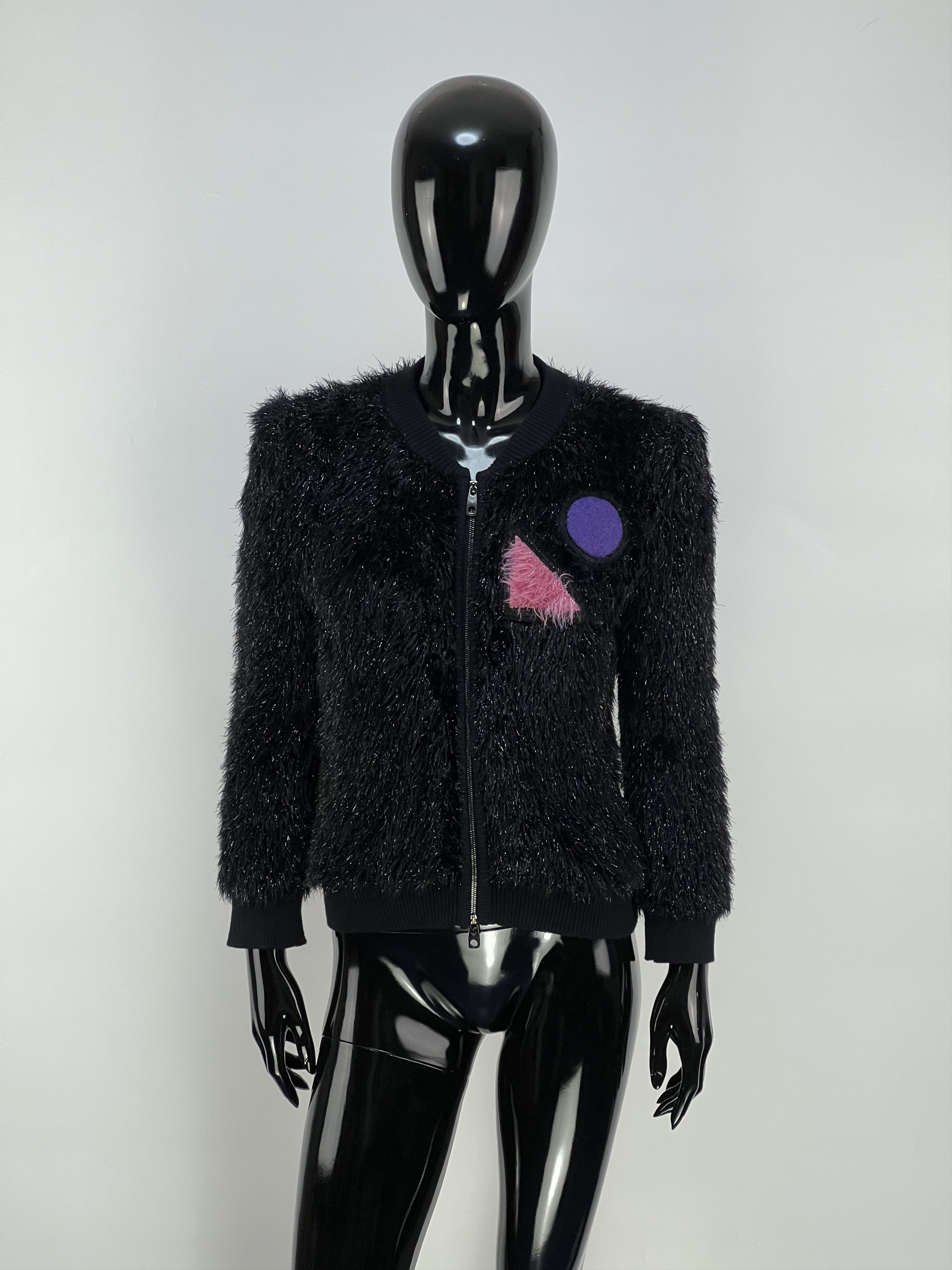 Emporio Armani Emporio Armani Style Fur Fuzzy Mohair Full Zip Jacket Size M / US 6-8 / IT 42-44 - 1 Thumbnail