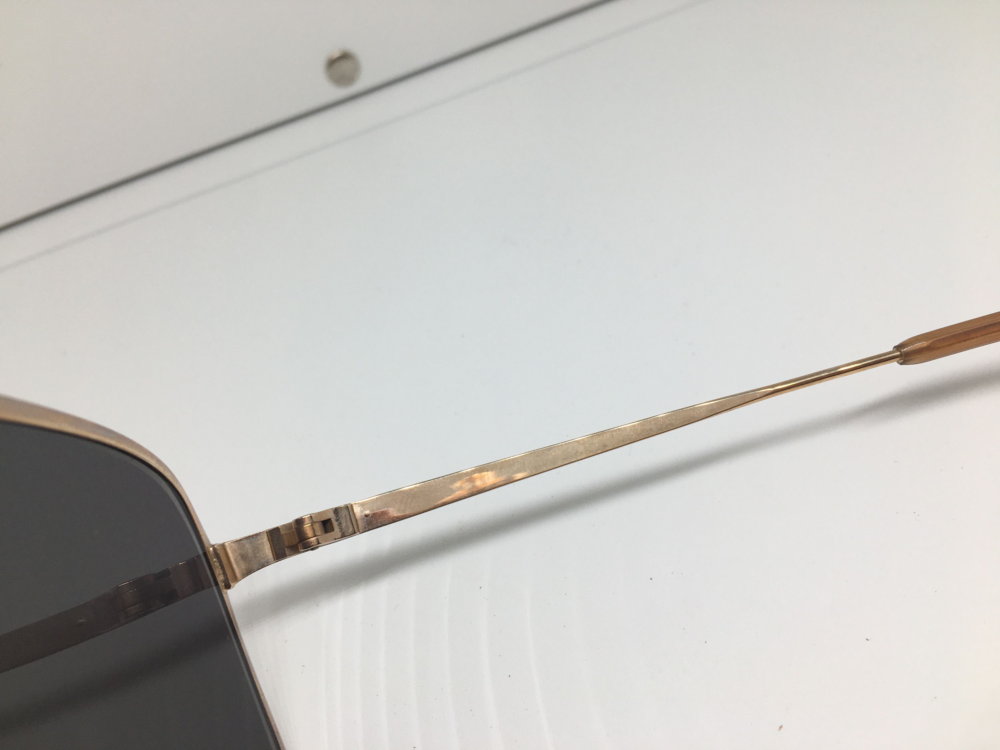 Vintage Vintage Metzler 2165 Gold Sunglasses Frame Germany Size ONE SIZE - 4 Thumbnail