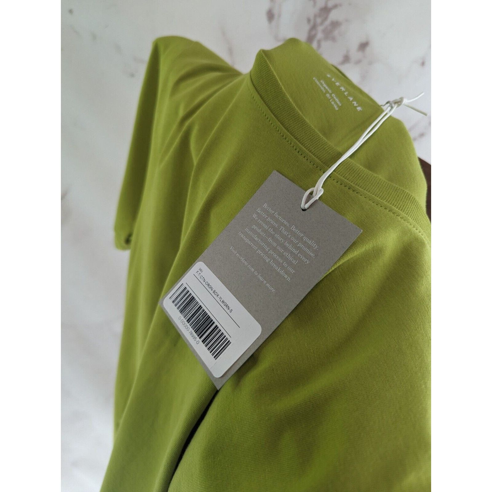 Everlane Everlane T Shirt Women Small Green Crew Neck Box Cut Tee Size S / US 4 / IT 40 - 11 Thumbnail