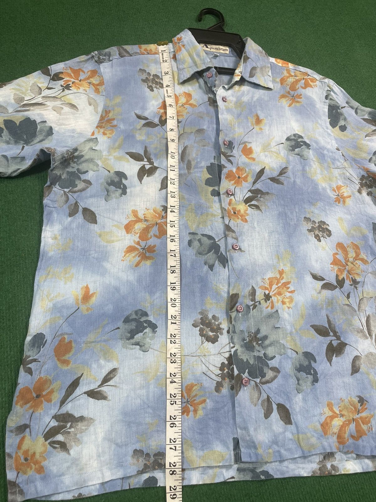 Aquascutum × Vintage Vintage Aquascutum Floral Motifs Shirt Size US L / EU 52-54 / 3 - 10 Thumbnail