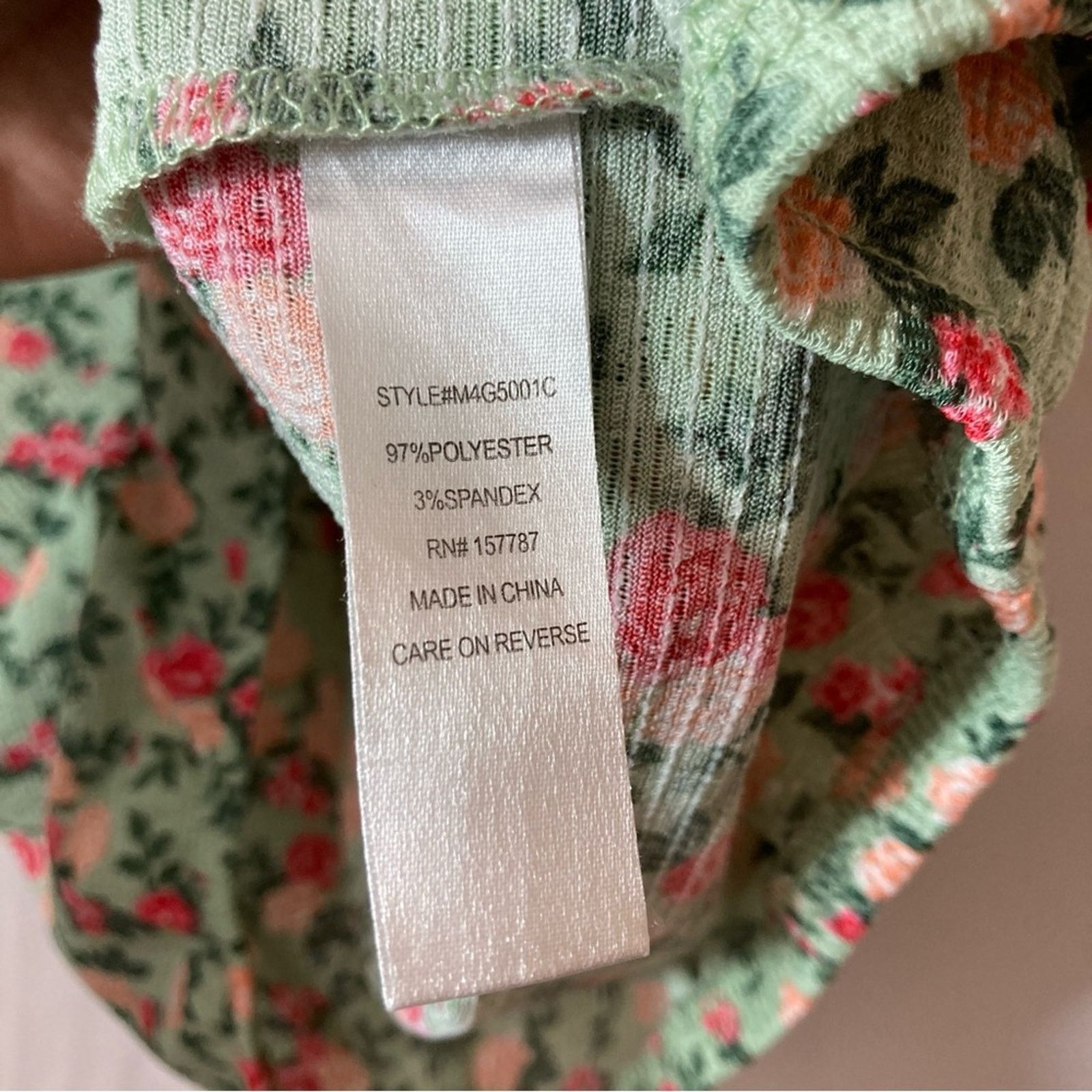 Other Inner Circle Spring Floral Short Flutter Sleeves Blouse Top Size S / US 4 / IT 40 - 7 Thumbnail