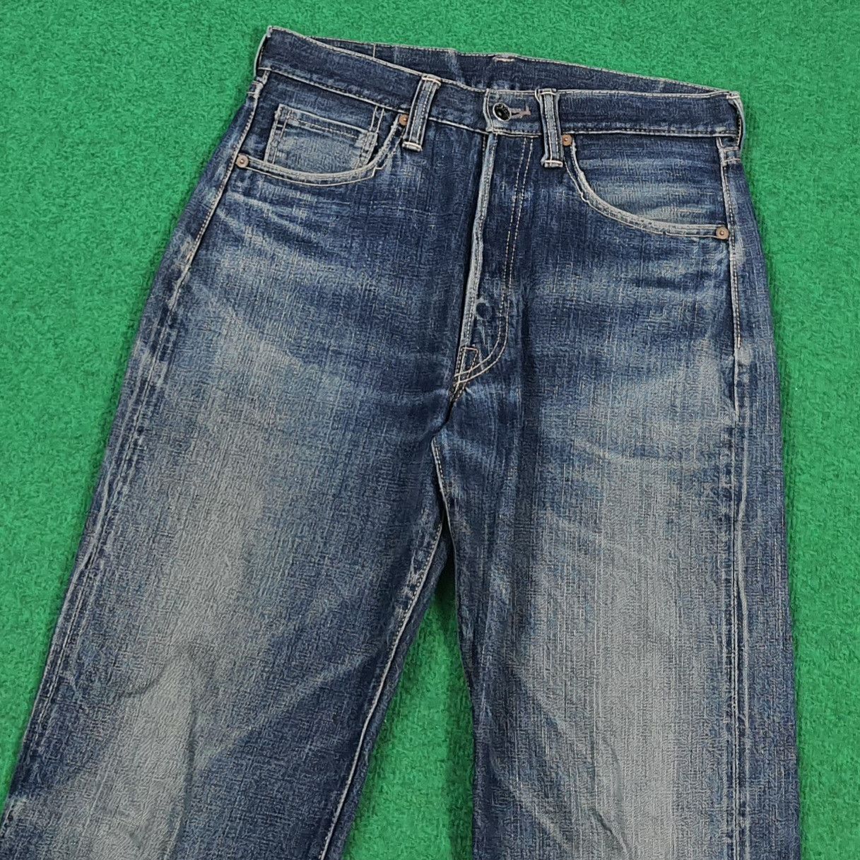 The Real McCoy's Vintage Joe McCoy 901 Selvedge Denim Repro Jeans E1N37 Size US 29 - 2 Thumbnail