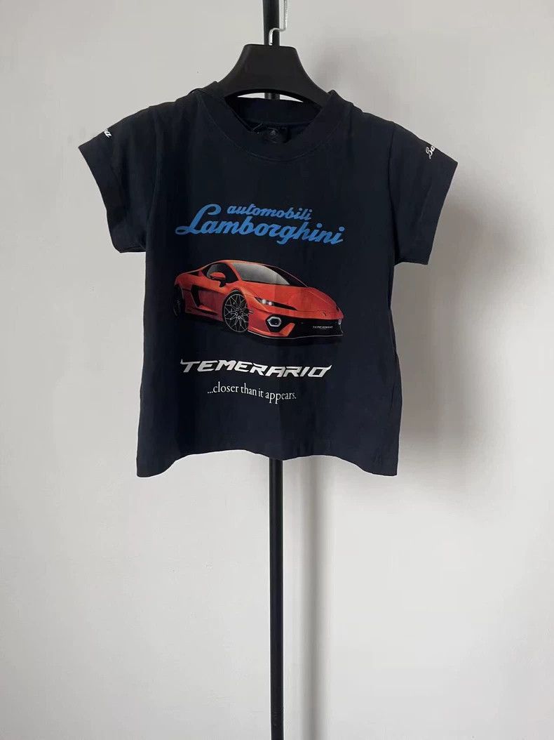 Balenciaga Balenciaga Automobili Lamborghini Signature Faded Stretch Size L / US 10 / IT 46 - 1 Thumbnail