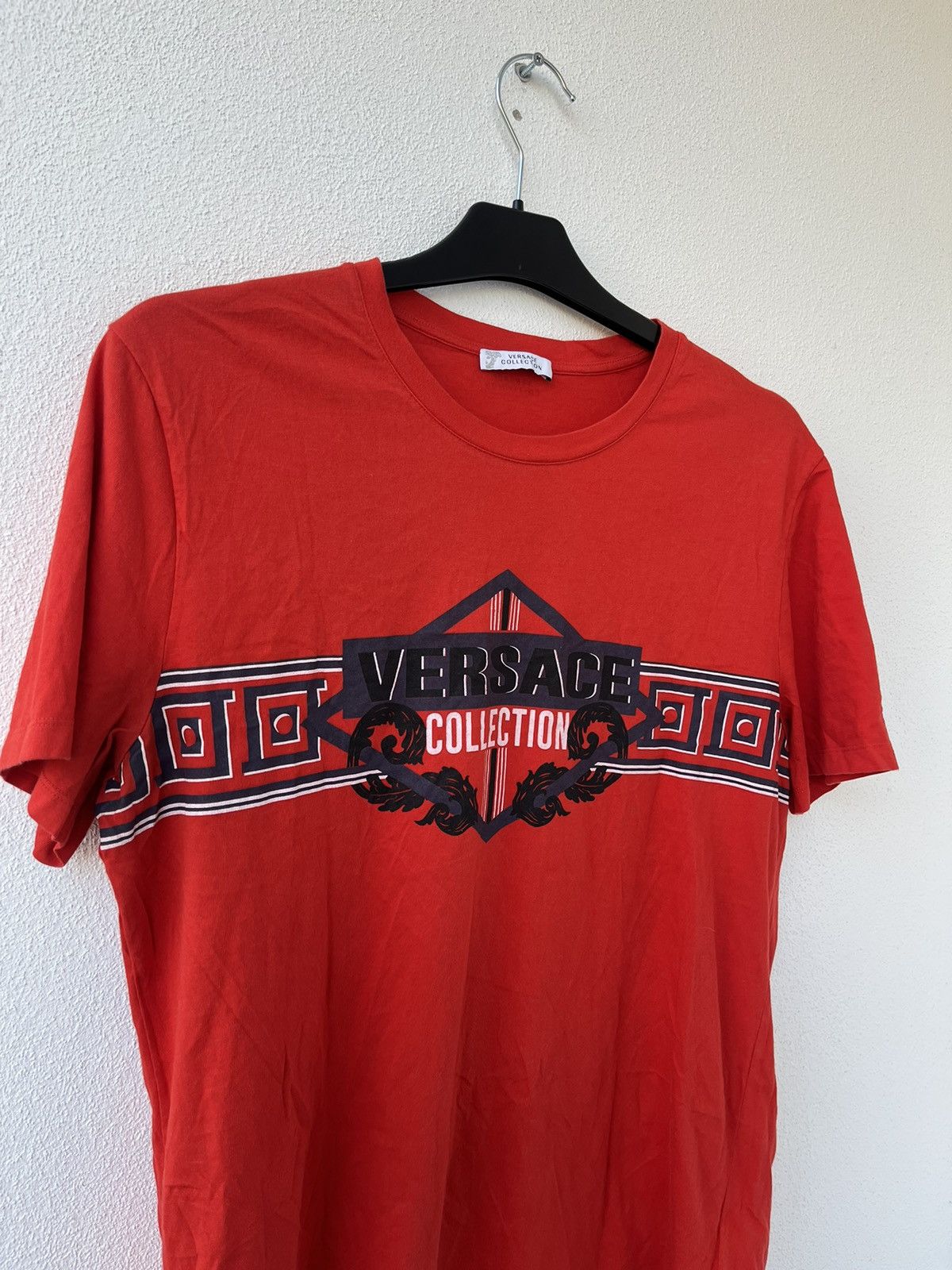 Designer × Versace Versace Collection Red T-shirt Tee Size US XL / EU 56 / 4 - 3 Thumbnail