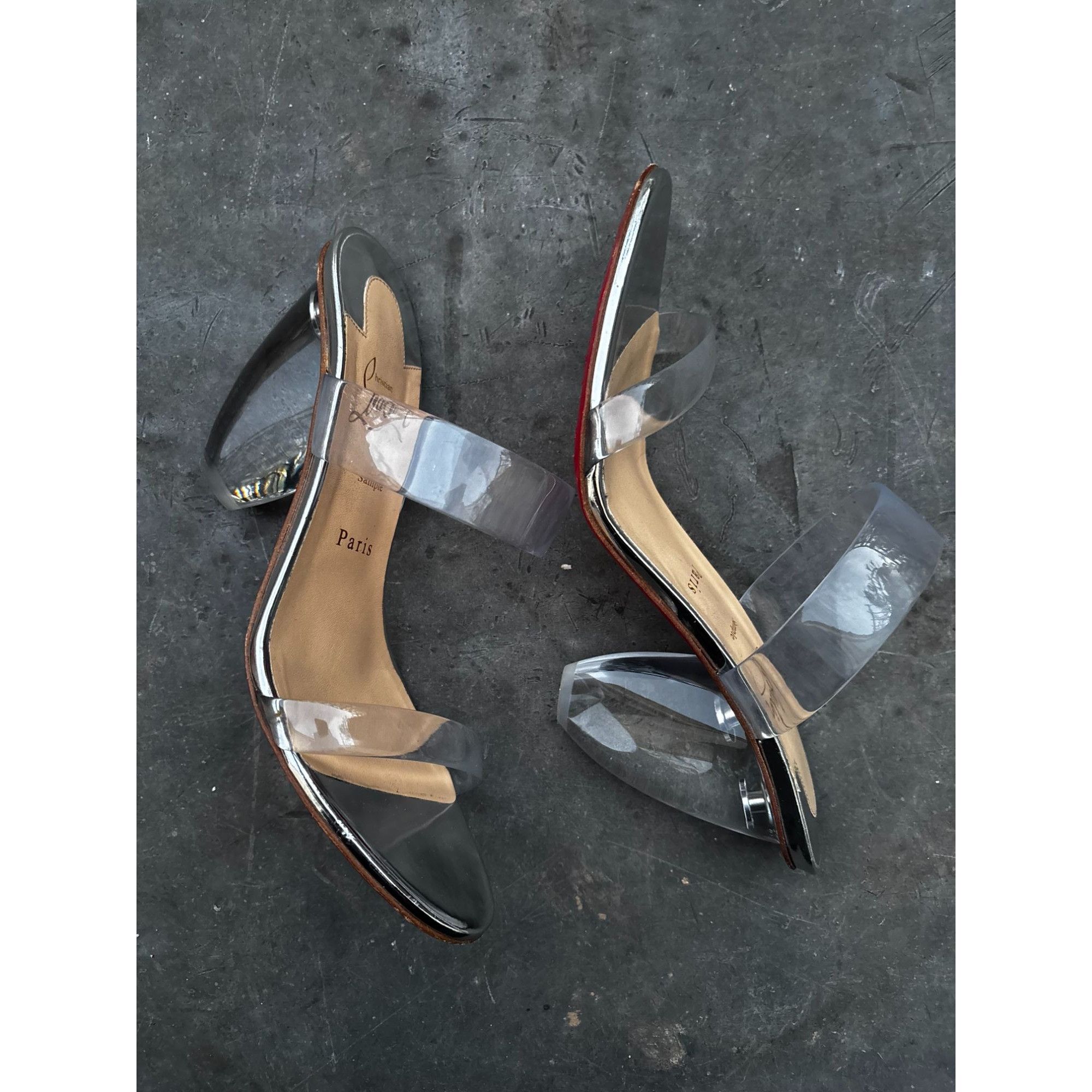 Christian Louboutin Christian Louboutin Transparent Strap Heels Size 39.5 Rare U Size US 9.5 / IT 39.5 - 4 Thumbnail