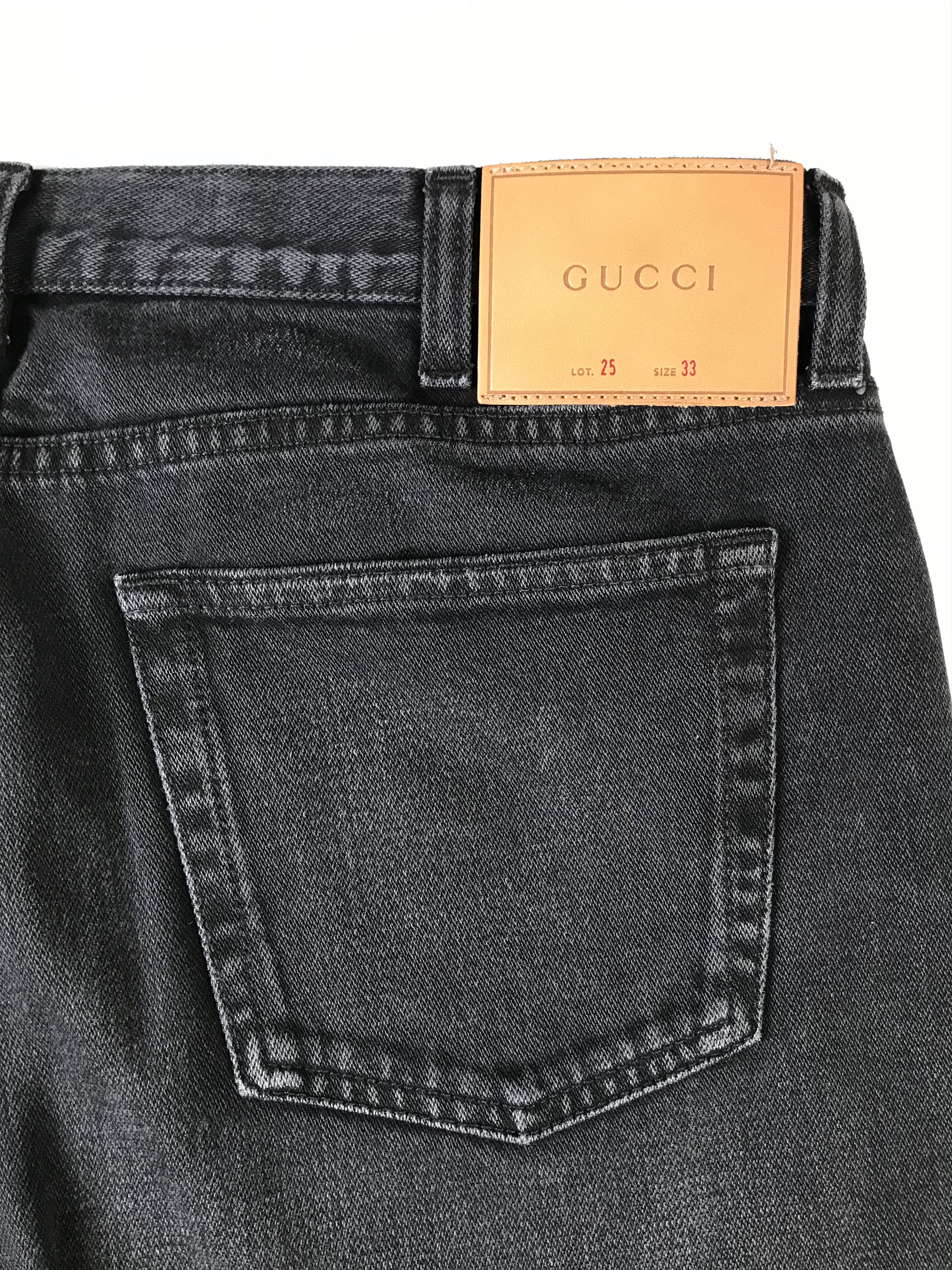 Gucci Bird Black Jeans