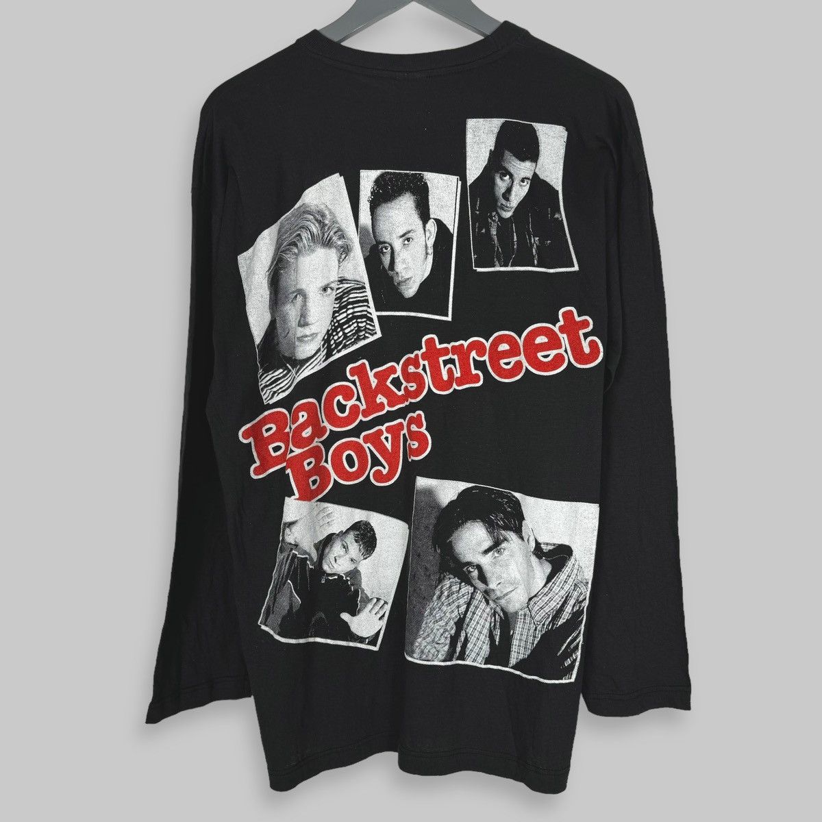 Band Tees Vintage 90s Backstreet Boys Large Print Euro LS Shirt Size US XL / EU 56 / 4 - 2 Thumbnail