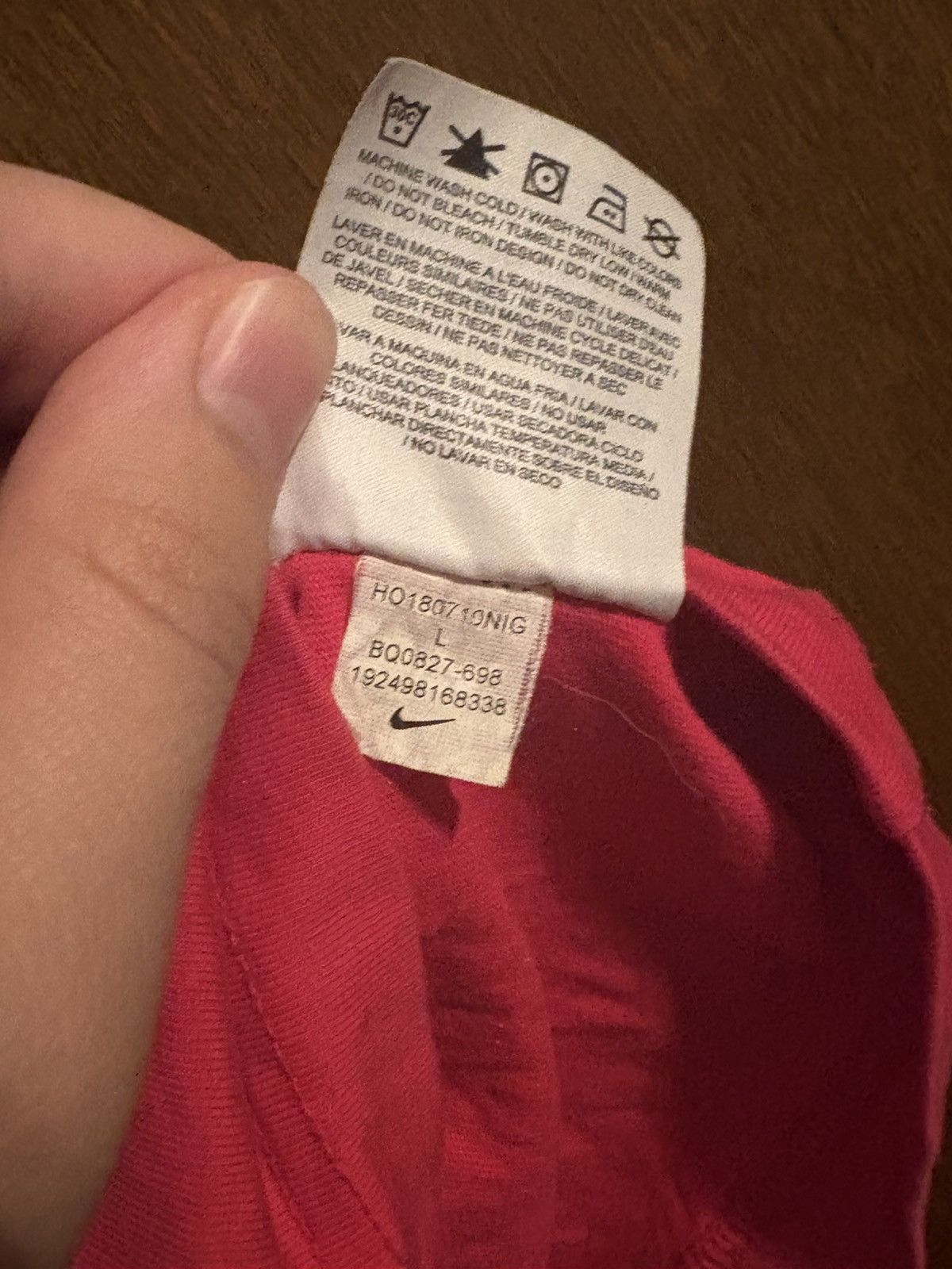 Nike × Off-White Nike Off White Pink Shirt Large lightly worn Virgil Size US L / EU 52-54 / 3 - 7 Thumbnail