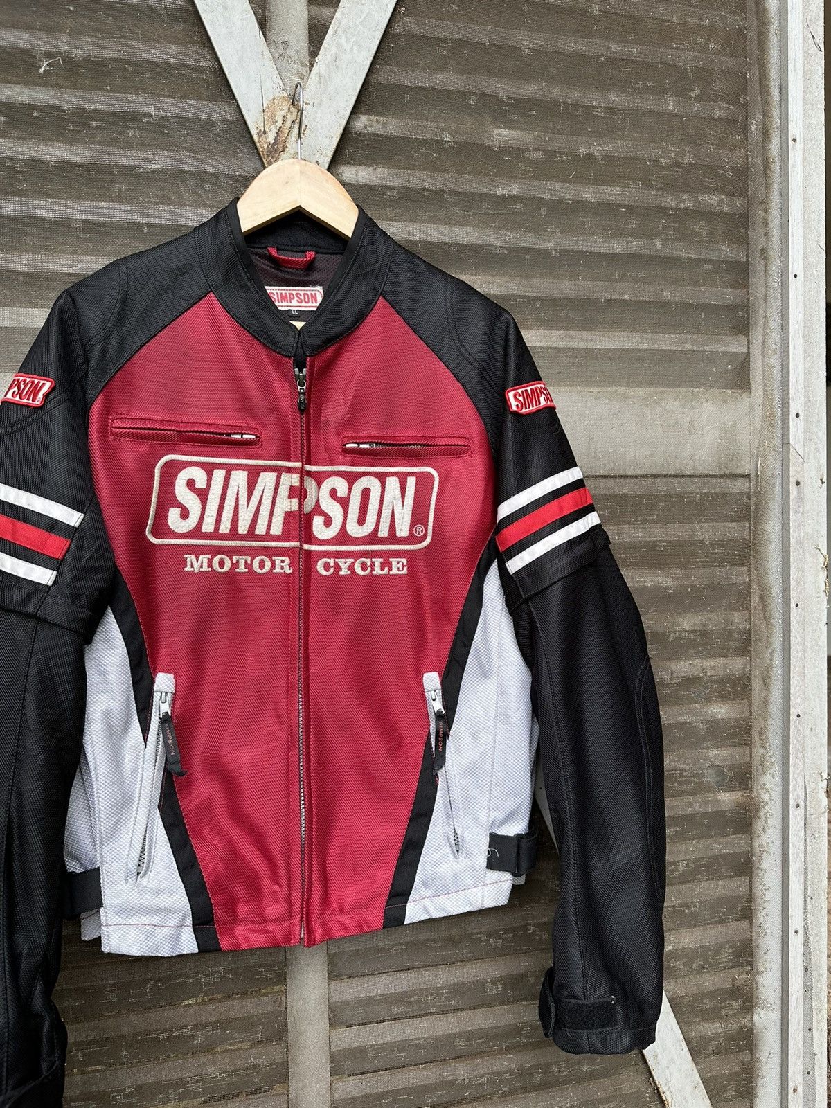 Vintage 👹Vintage Simpson Motorcycle Racing Bomber Jacket Size US M / EU 48-50 / 2 - 7 Thumbnail