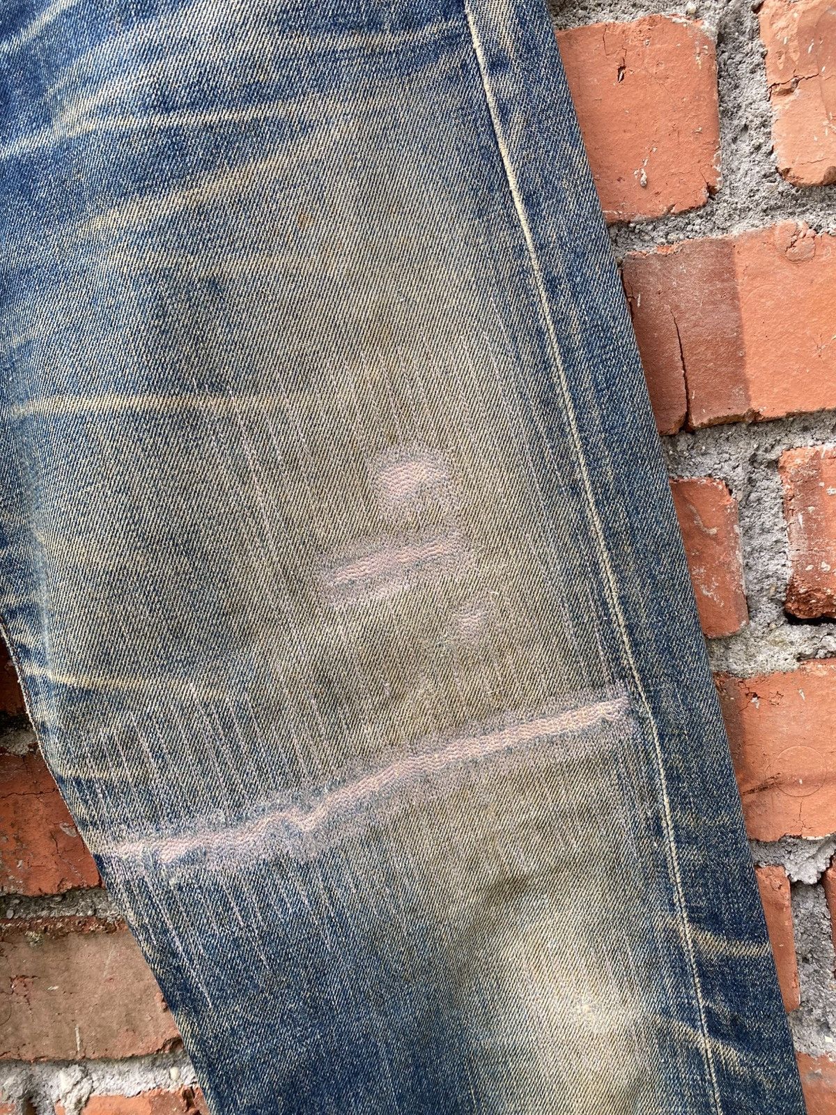 Levi's Vintage Clothing W30x31.5 Vintage levi's 502 redline big E repaired denime Size US 30 / EU 46 - 4 Thumbnail