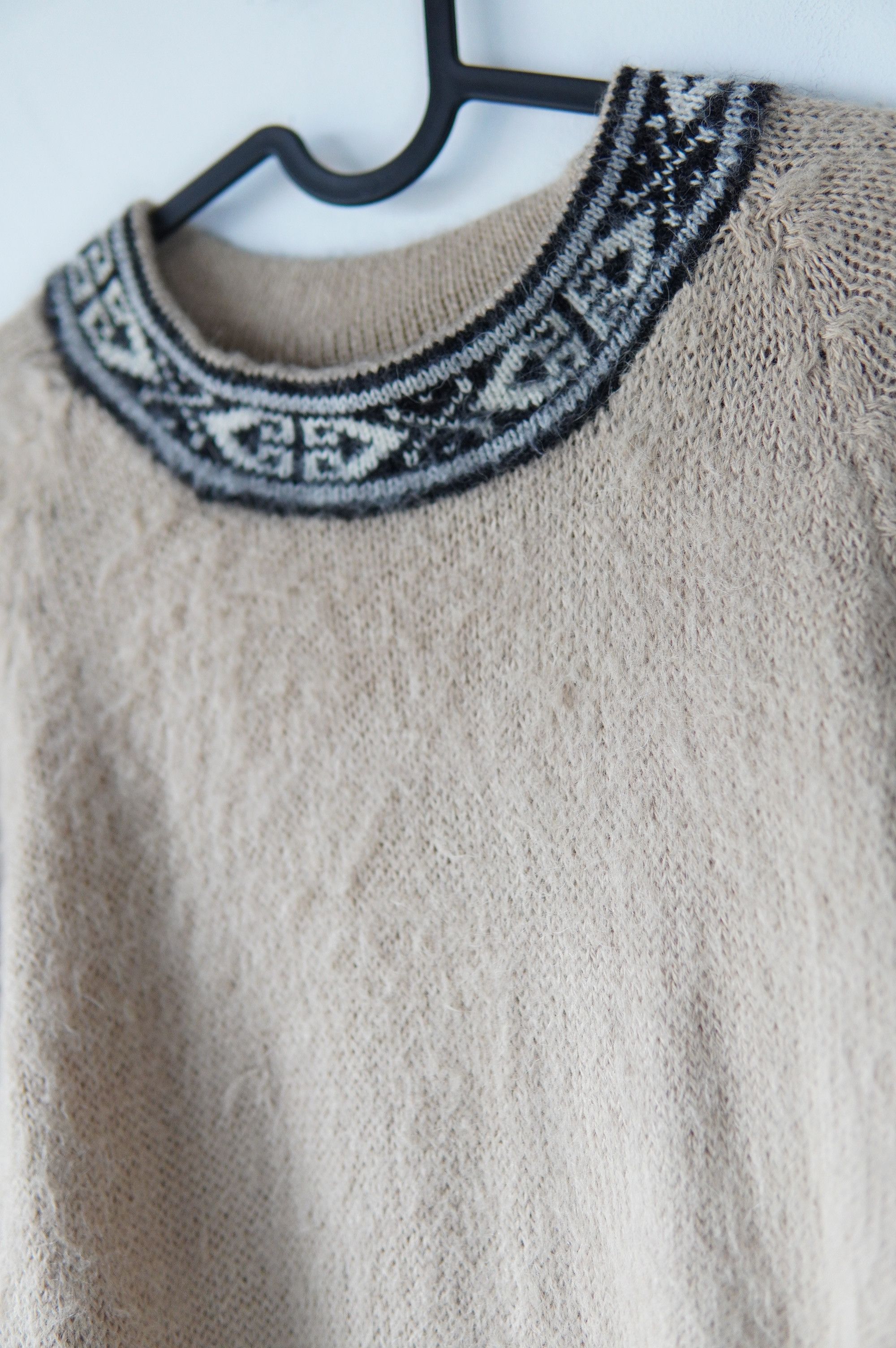 Aztech Mountain Vintage Knit Aztec Alpaca Sweater Tribal Western Peruvian Size US L / EU 52-54 / 3 - 5 Thumbnail