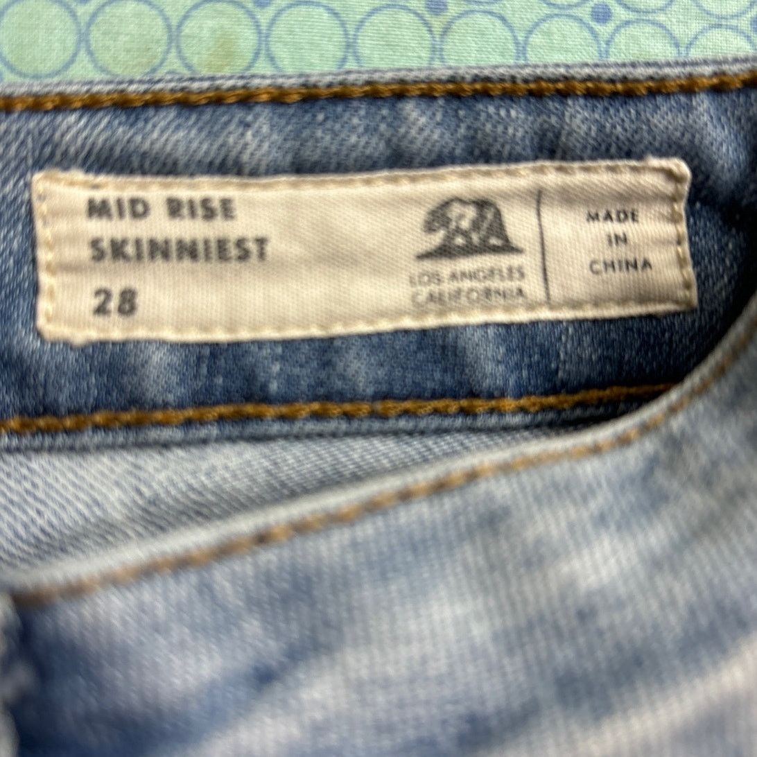 Bullhead Denim Co. bullhead skinny stretch jeans Size 28W Size 28" / US 6 / IT 42 - 7 Thumbnail
