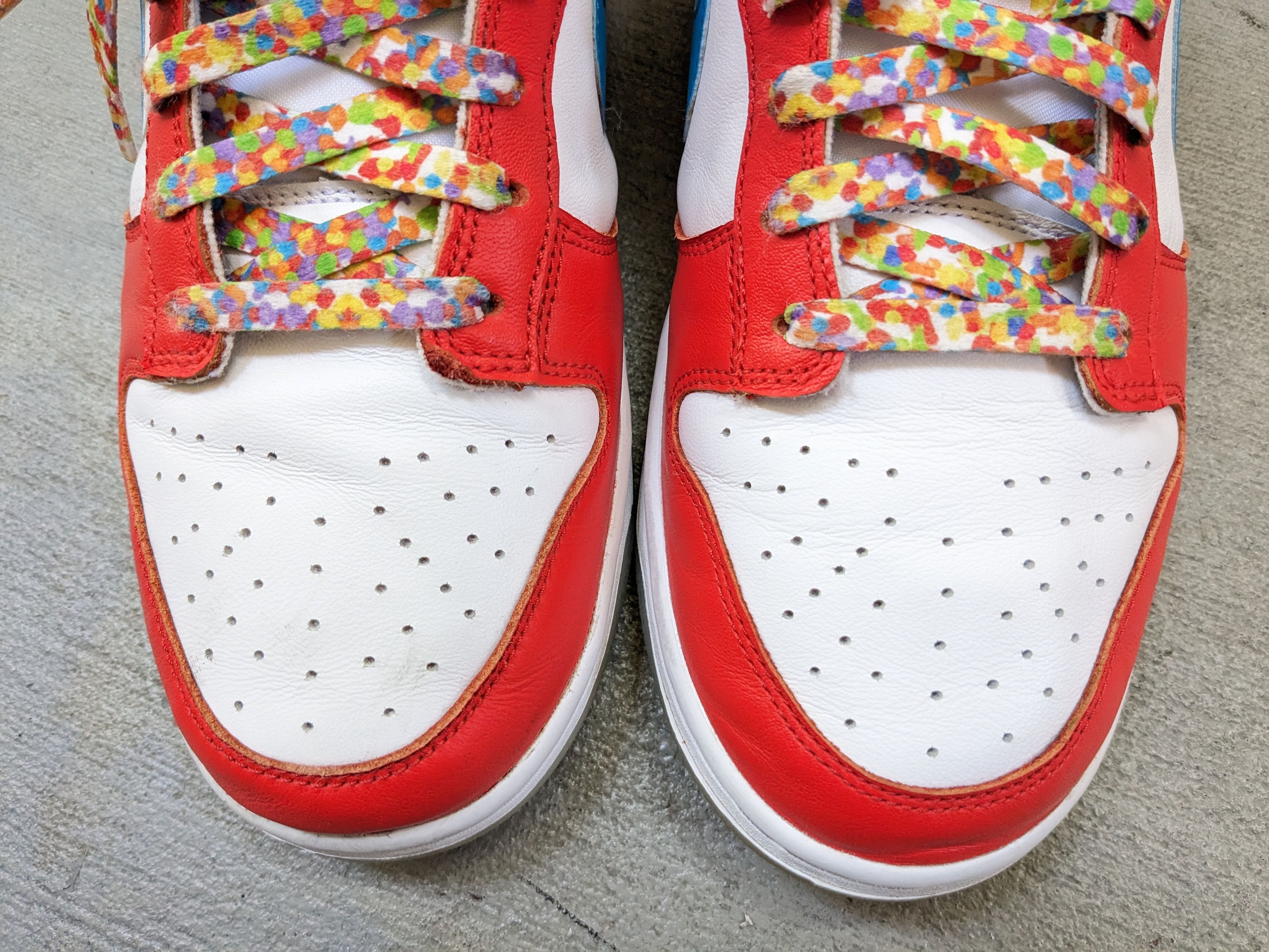 Nike Nike Dunk Low QS LeBron James Fruity Pebbles DH8009-600 Size US 10.5 / EU 43-44 - 3 Thumbnail