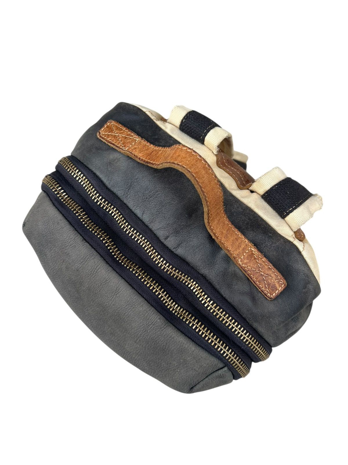 Leather Zeldner Japan Distressed Patina Leather Backpack Bag Size ONE SIZE - 19 Thumbnail