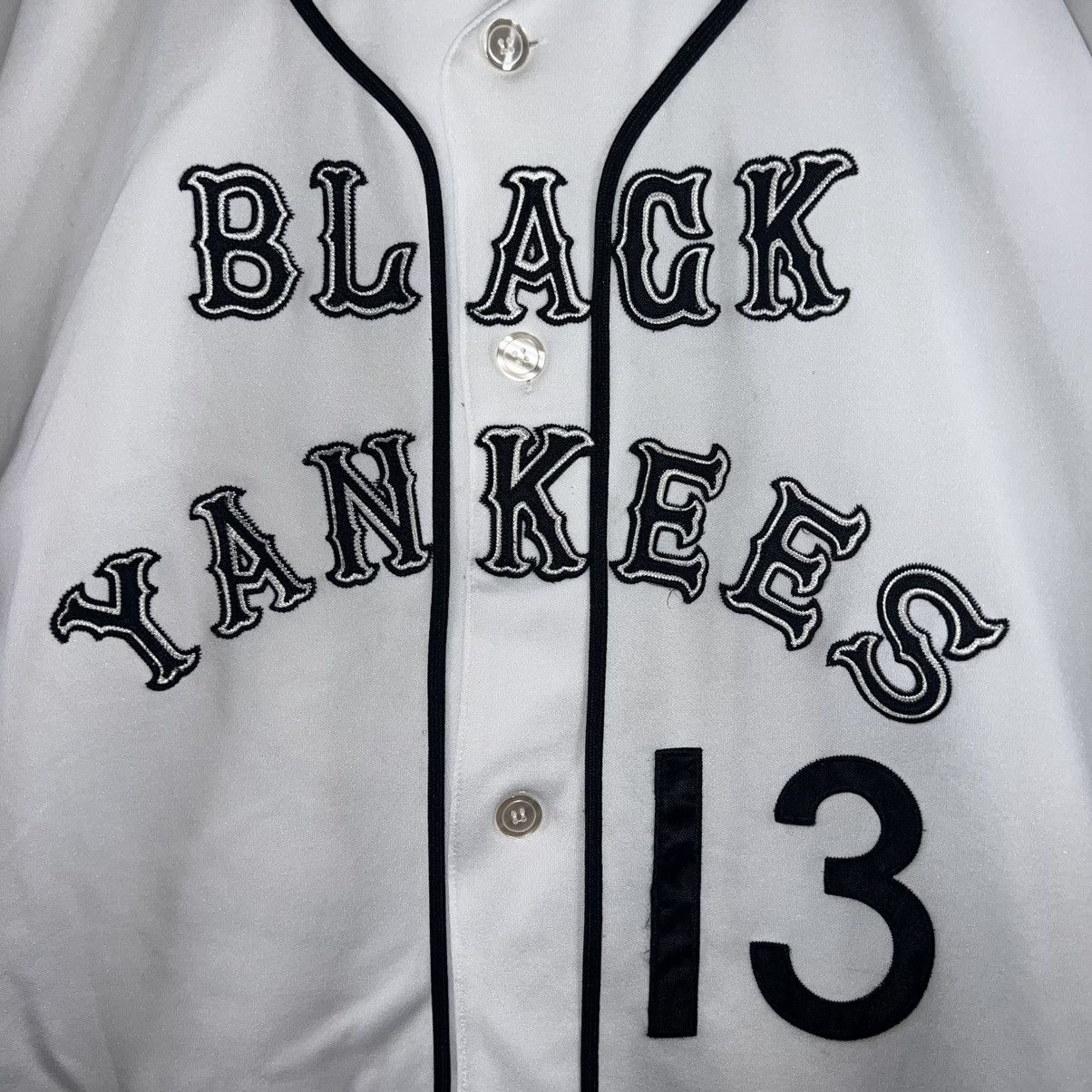 Vintage VINTAGE HEADGEAR NEGRO LEAGUES BLACK YANKEES BASEBALL JERSEY Size US XXL / EU 58 / 5 - 3 Thumbnail