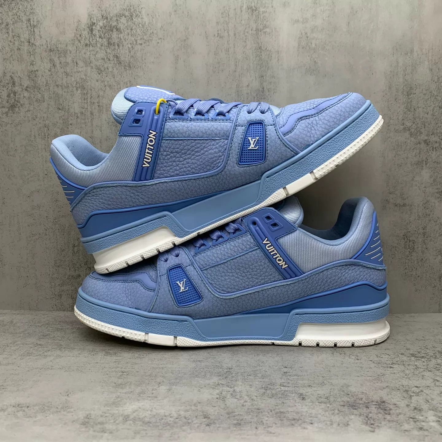 Louis Vuitton LV Trainer Blue 42 95 New Box & Accs Size US 9 / EU 42 - 3 Thumbnail