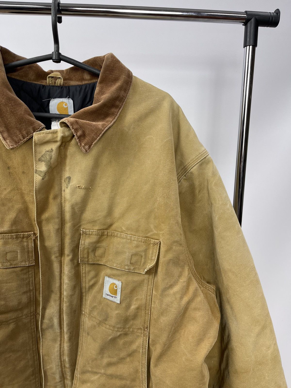 Carhartt × Carhartt Wip Carhartt Sherpa Lined Jacket Size XXL Vintage 90s Brown Size US XXL / EU 58 / 5 - 2 Thumbnail