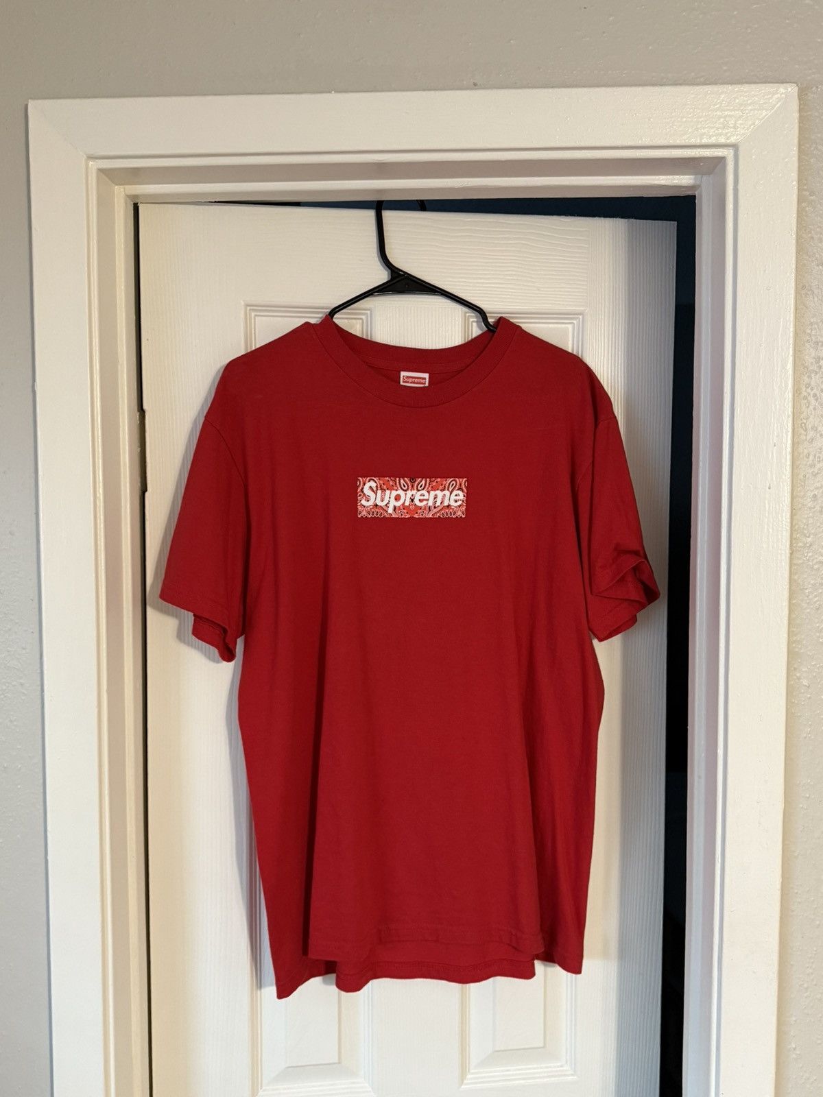 Supreme Supreme Box Bandanna Logo Tee Size US M / EU 48-50 / 2 - 4 Thumbnail