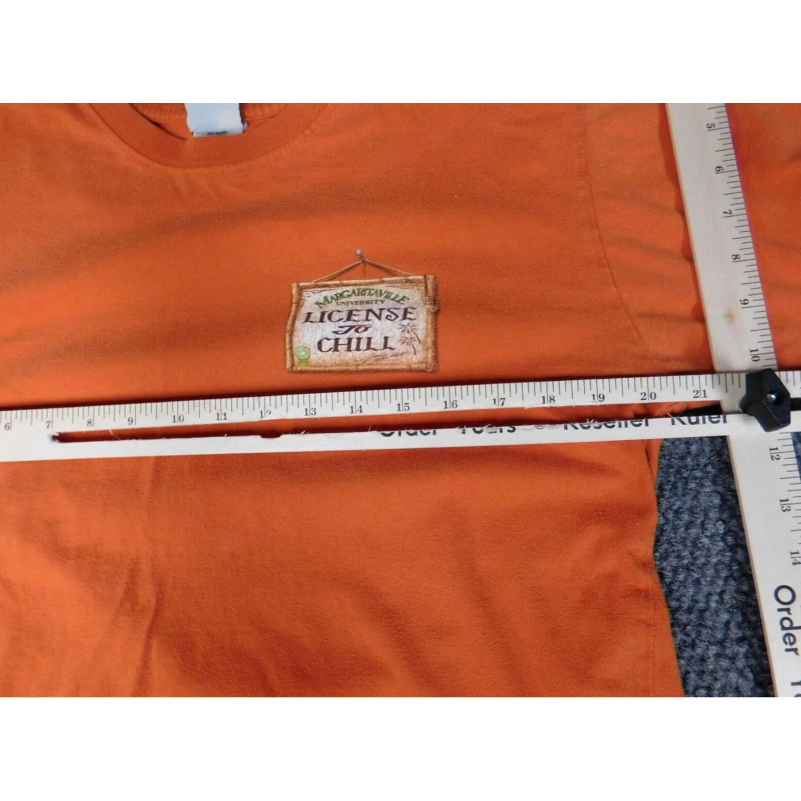 Vintage Margaritaville Mens T-Shirt Orange Short Sleeve Henley Cotton Spandex Logo Parrot Classic 90s? No, not applicable (remove). Size US M / EU 48-50 / 2 - 5 Thumbnail