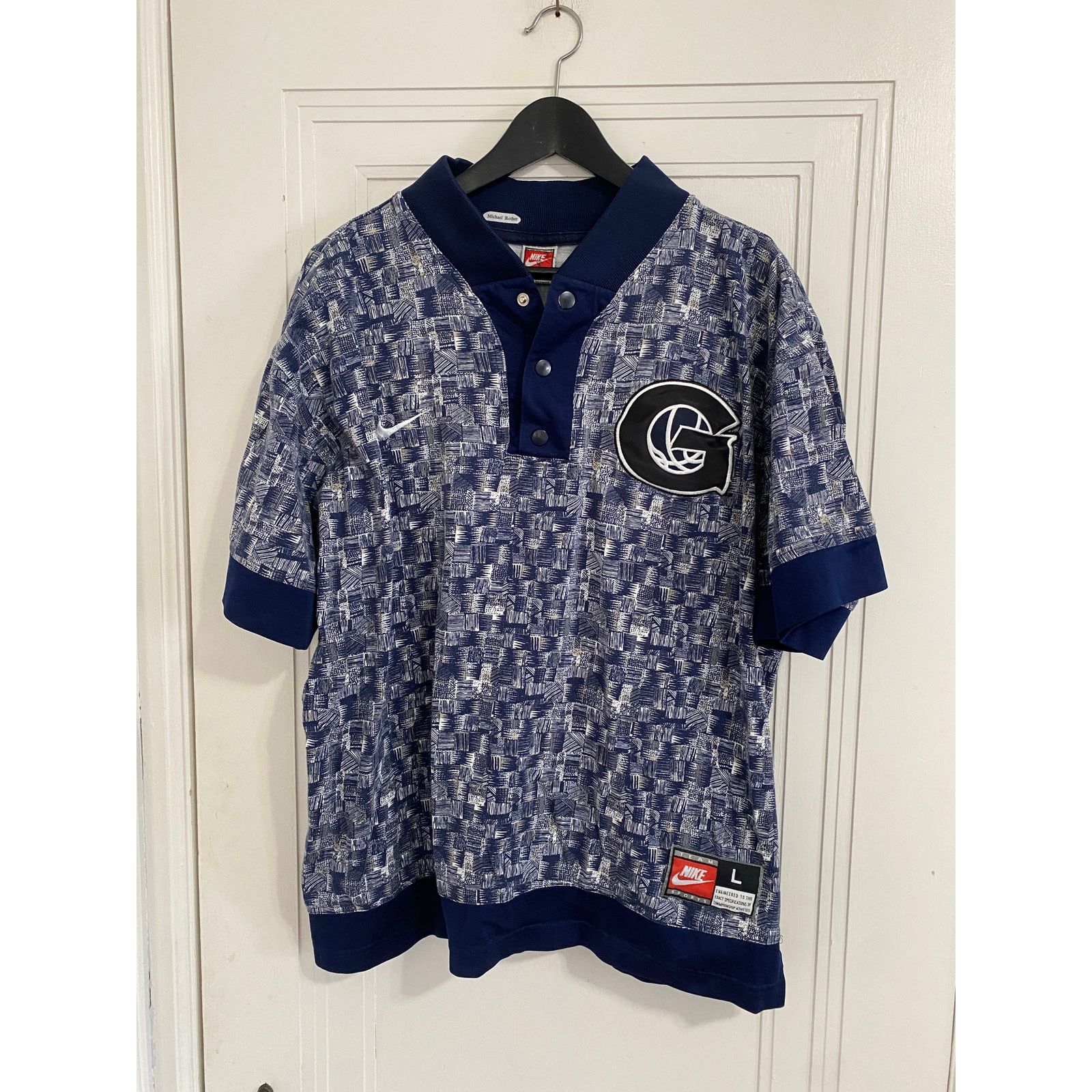 Nike Vintage 90's Georgetown Hoyas Nike Basketball Warm-Up | Grailed