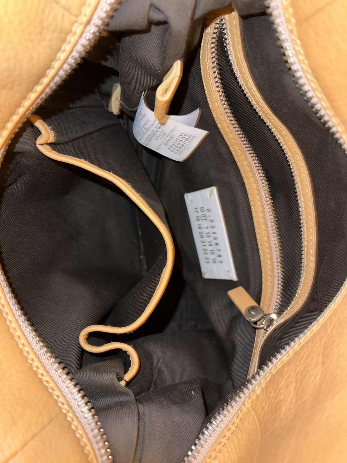 Maison Margiela Leather Sailor tote bag in peachy brown Size ONE SIZE - 4 Thumbnail