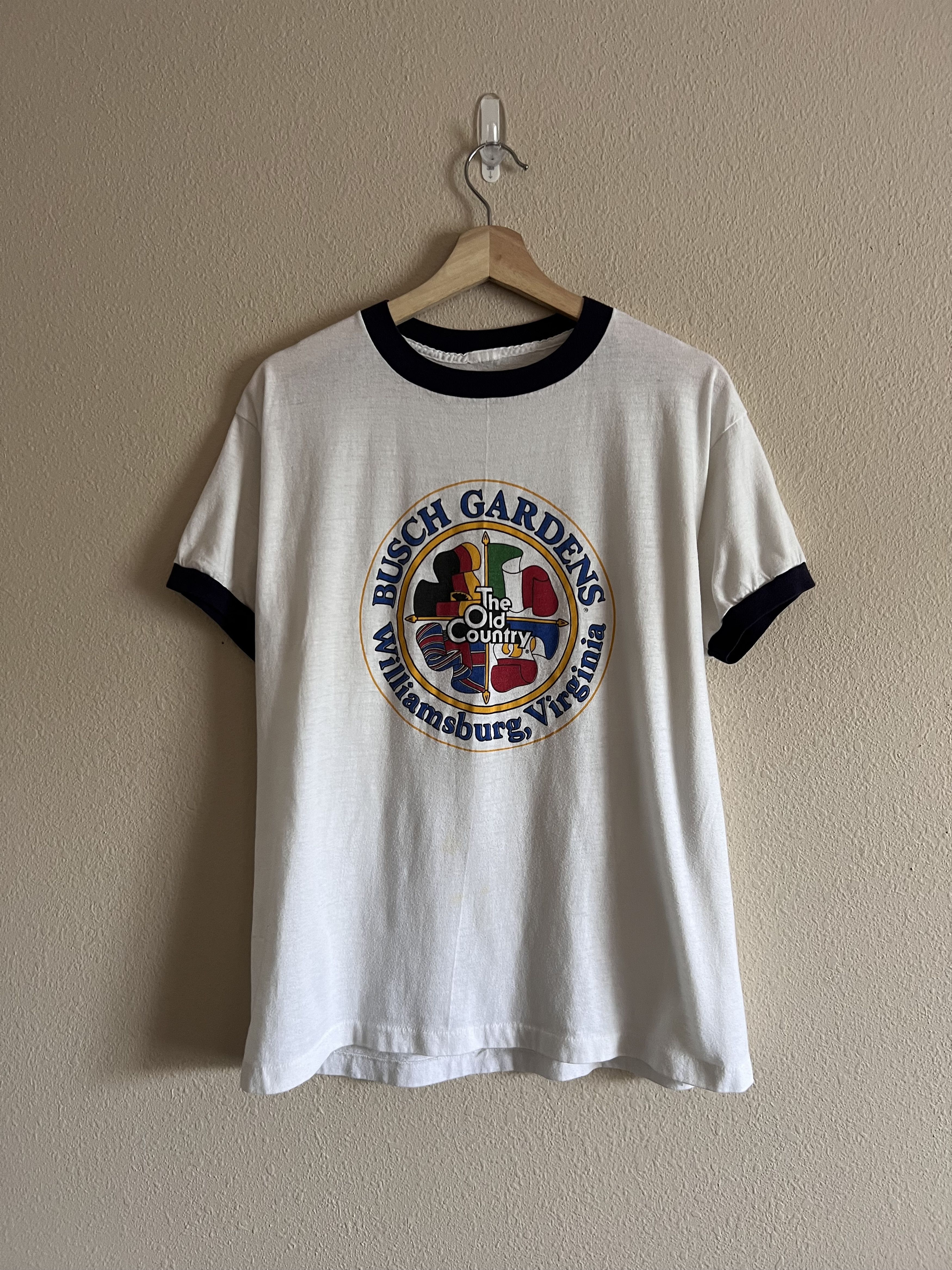 Vintage Vintage 80s Busch Gardens The Old Country Ringer Tee Size US M / EU 48-50 / 2 - 2 Thumbnail