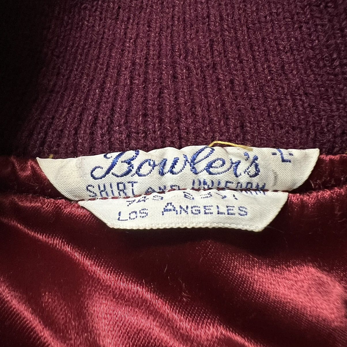 Vintage Vintage 50’s Bowler’s Shirt & Uniform Satin Varsity Jacket Size US L / EU 52-54 / 3 - 8 Thumbnail