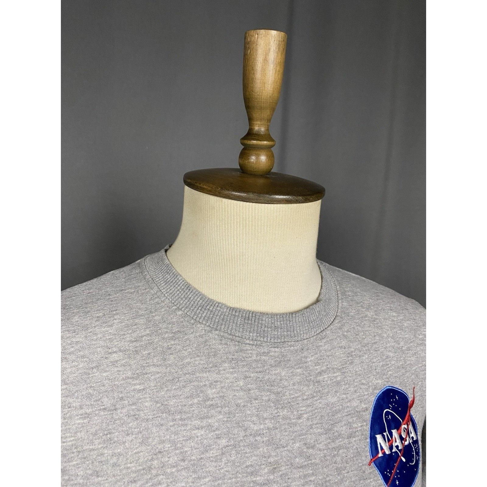 Alpha Industries Alpha Industries x Nasa Men's Big Logo Gray Crewneck Sweater Size US S / EU 44-46 / 1 - 6 Thumbnail