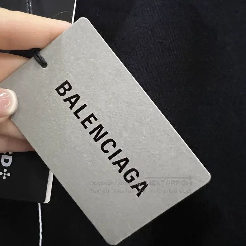 Balenciaga Balenciaga Brand Logo Letter Embroidered Short Sleeve Size US XL / EU 56 / 4 - 5 Thumbnail
