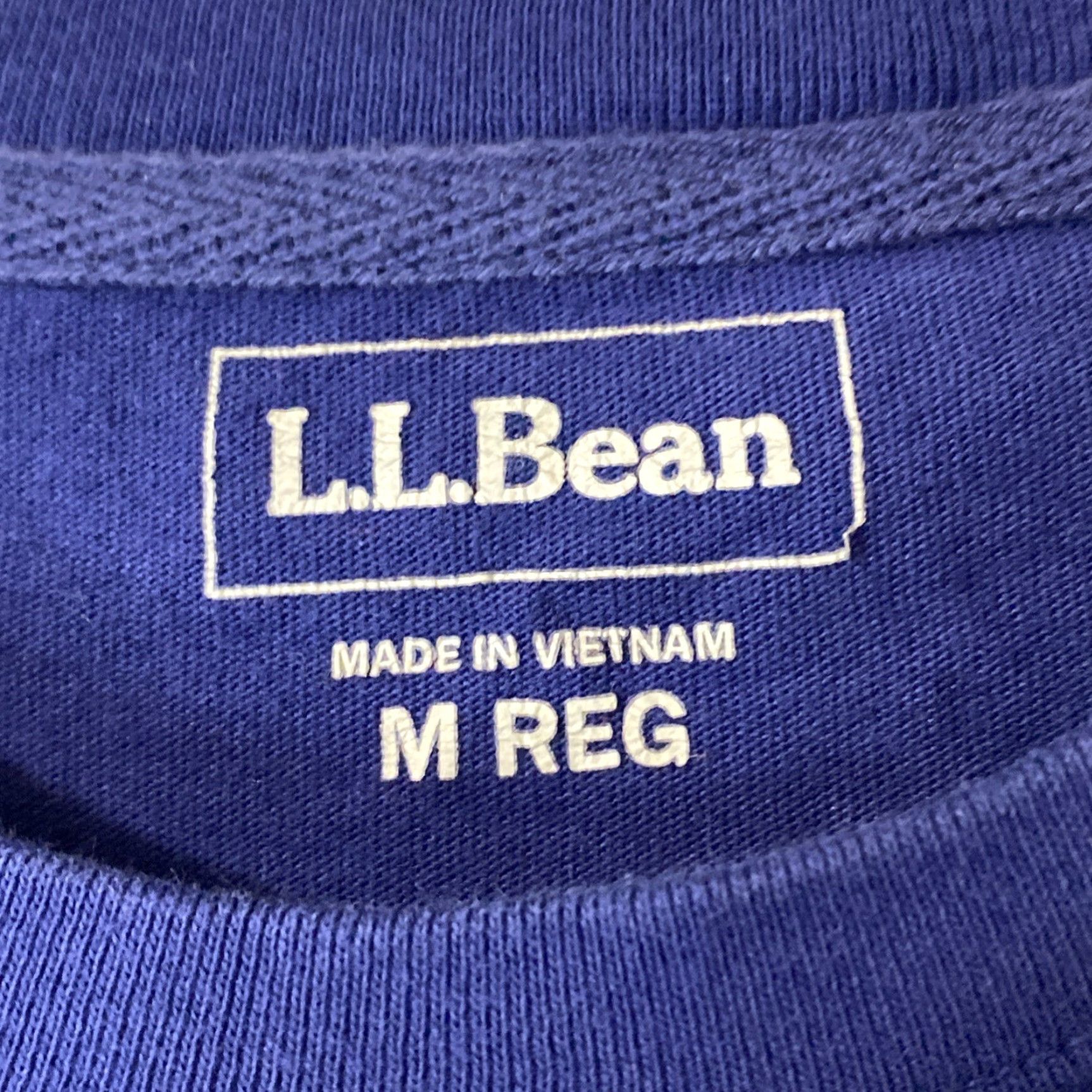 Vintage L.L. Bean Women Blue Long Sleeve Round Neck T-Shirt Size M Size M / US 6-8 / IT 42-44 - 2 Thumbnail