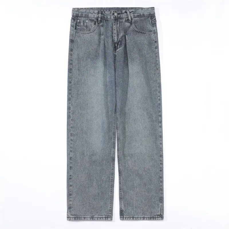 Japanese Brand Retro loose straight leg wide leg jeans Size US 30 / EU 46 - 6 Thumbnail
