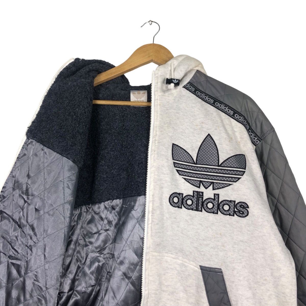 Adidas × Japanese Brand × Vintage Adidas Vintage Jacket Big Logo Rare Design Large #A1 Size US L / EU 52-54 / 3 - 12 Thumbnail