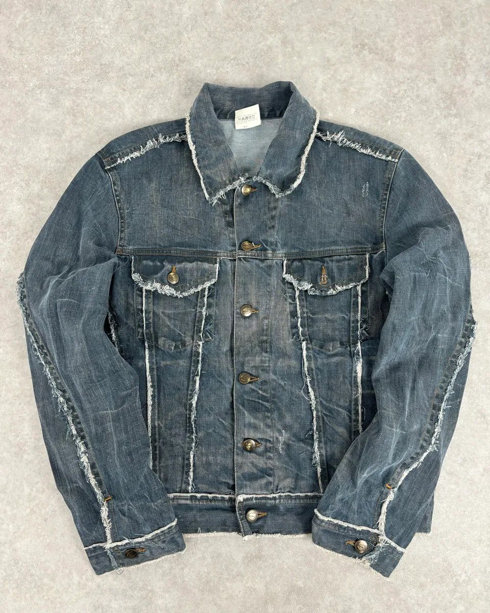 Roberto Cavalli AW2003 Cavalli Blue Eroded Denim Rebel Jacket Size US L / EU 52-54 / 3 - 1 Thumbnail