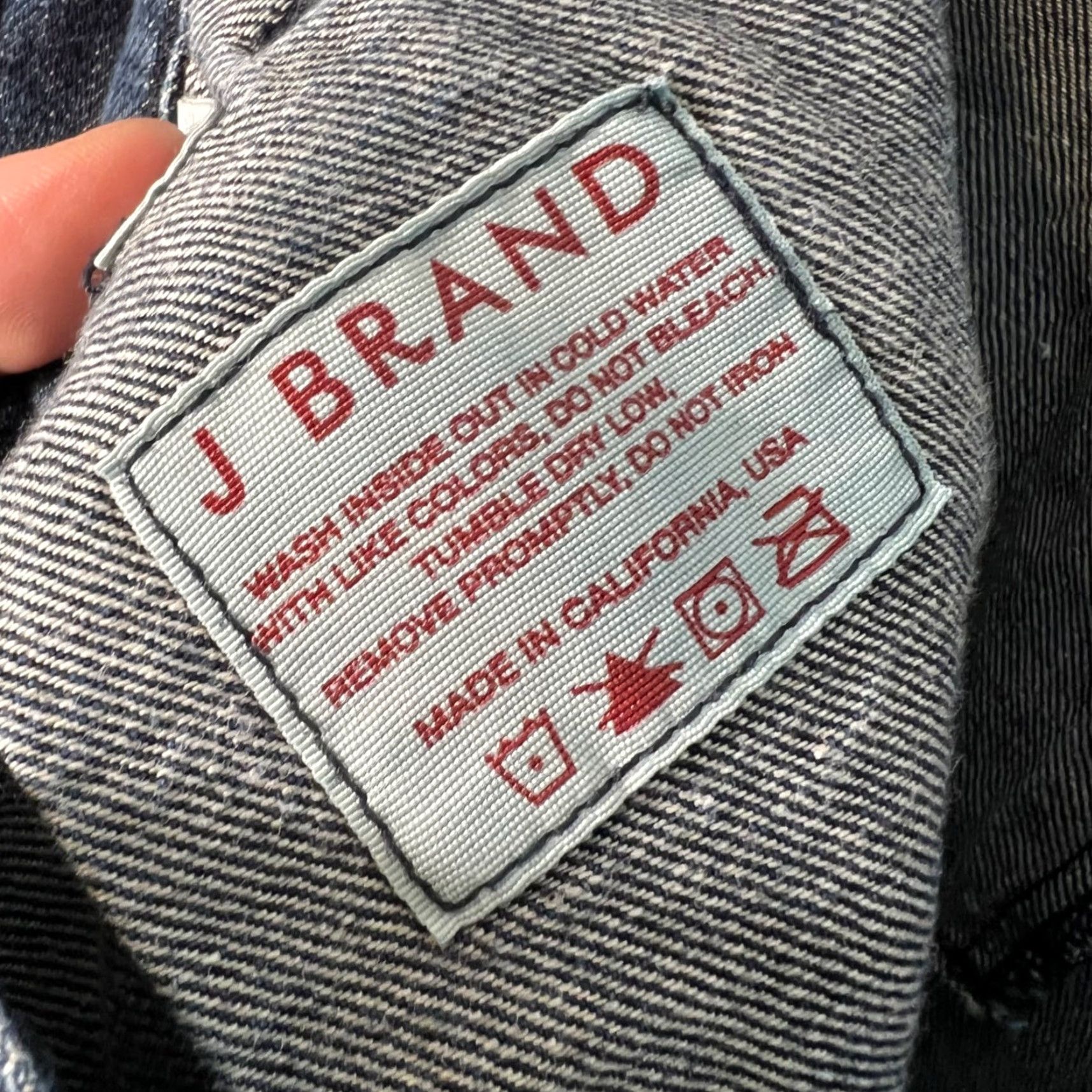 J Brand J Brand Womens Size 31 Wide-Leg Denim Pants Cotton/Linen Blend Size 24" / US 00 / IT 34 - 3 Thumbnail