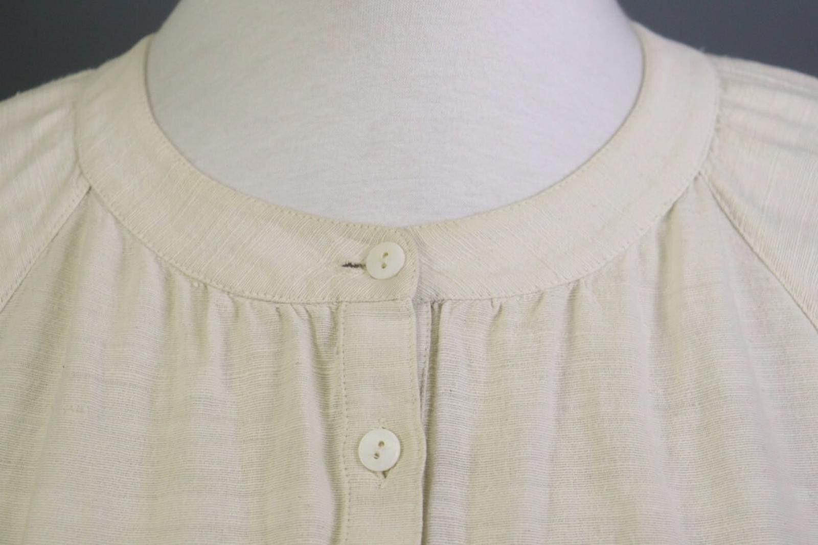 A.P.C. A.P.C White 100% Cotton Round Neck Blouse Top Size 38 Size M / US 6-8 / IT 42-44 - 6 Thumbnail