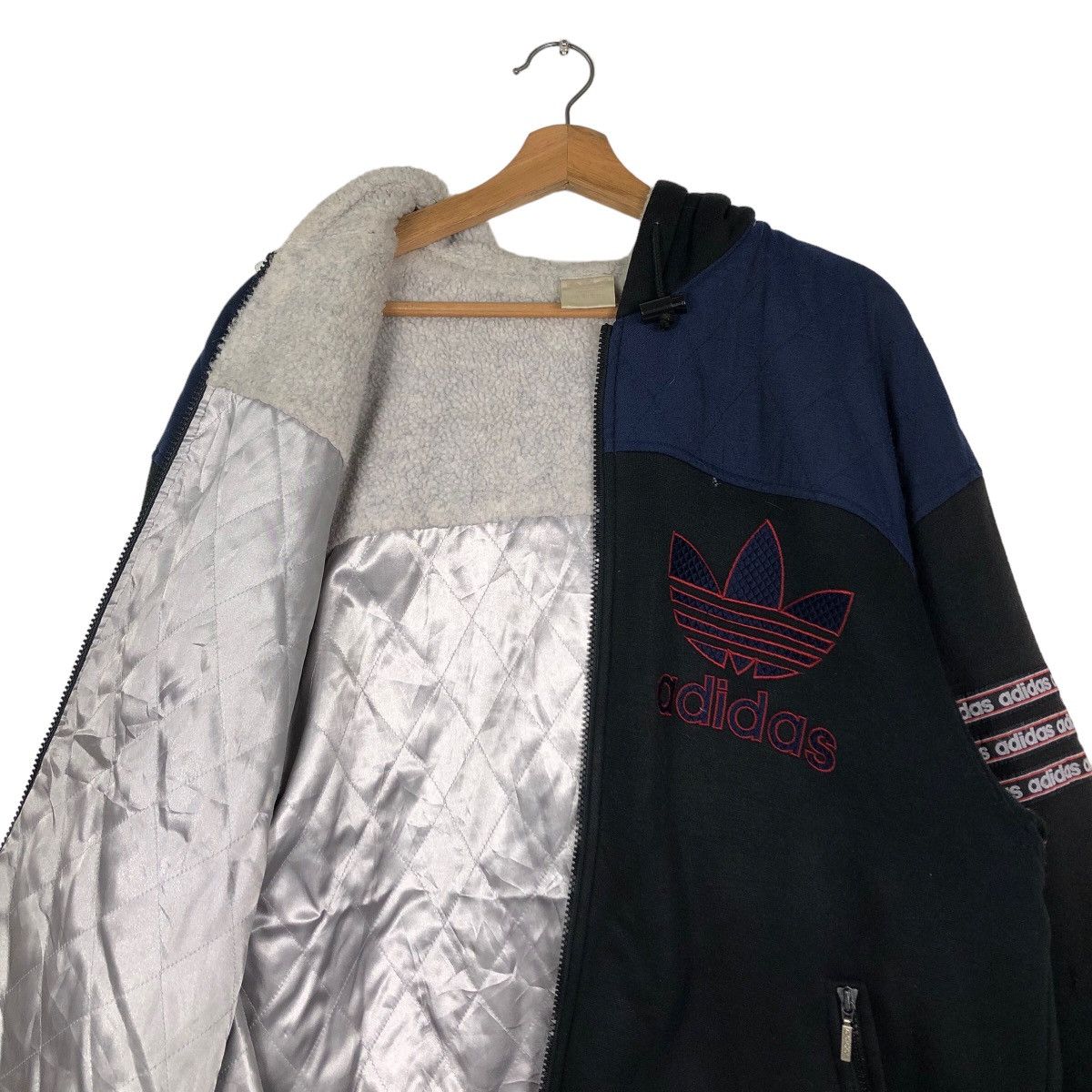 Adidas 🔥Vintage Adidas Multi Colour Block Zipper Jacket Big Logo Size US M / EU 48-50 / 2 - 13 Thumbnail