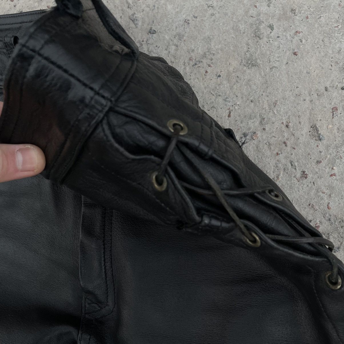 Vintage Vintage Moto Pants 32 Real Leather Y2K Japan Style 90s Size US 32 / EU 48 - 6 Thumbnail