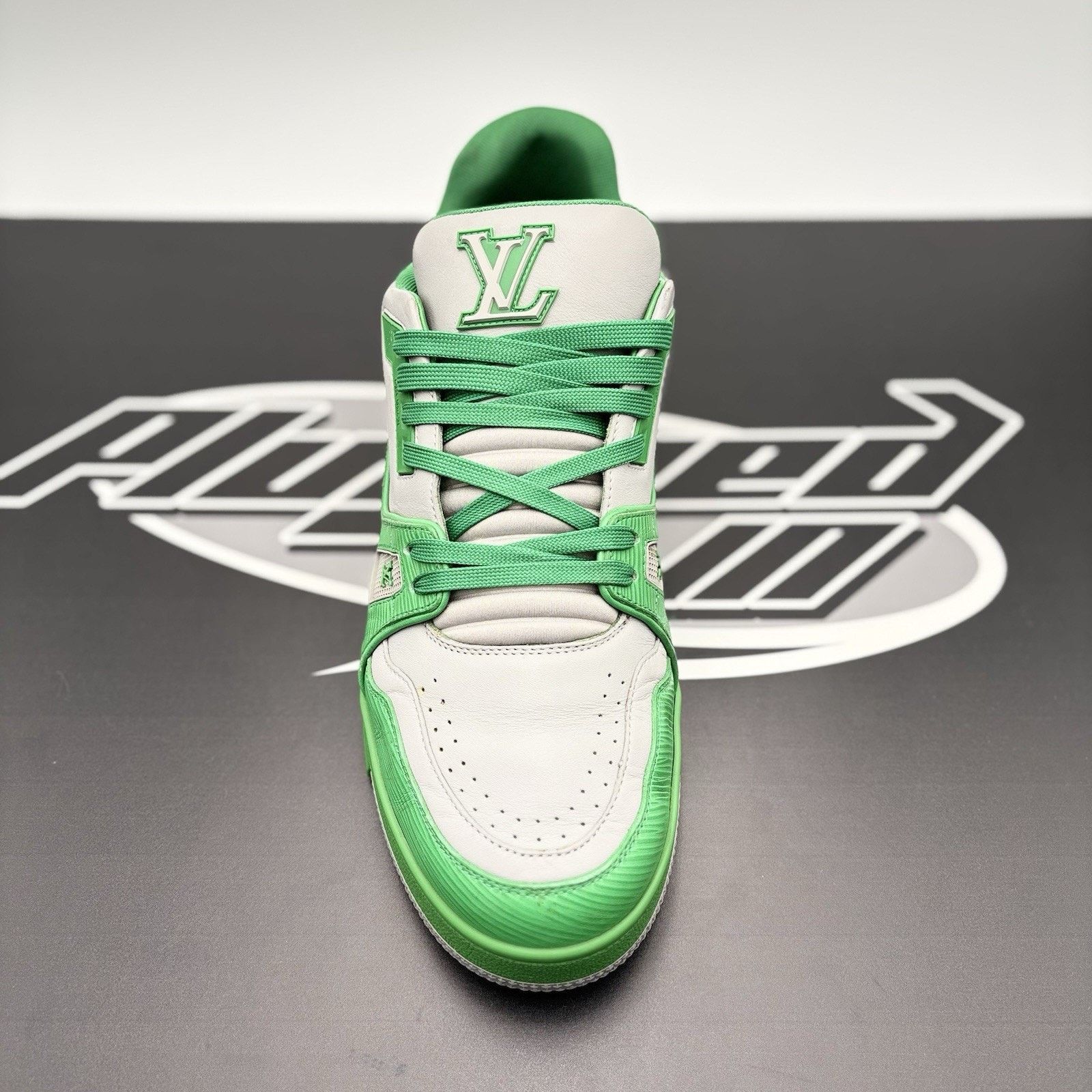Louis Vuitton Louis Vuitton Trainer ' Green Grey ' | GOOD CONDITION! Size US 11.5 / EU 44-45 - 5 Thumbnail