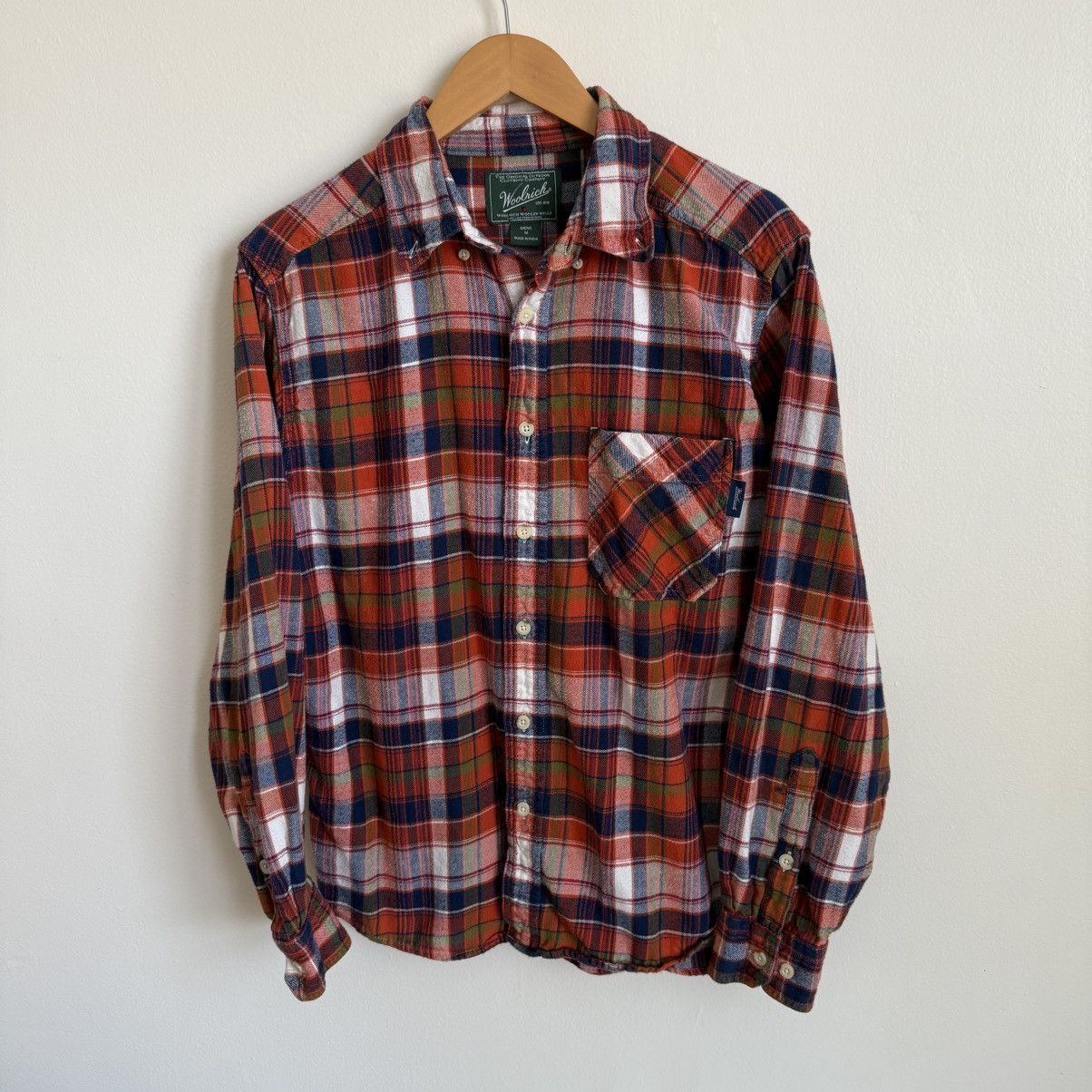 Woolrich Woolen Mills Vintage Woolrich Flannel Shirt Mens Size M Plaid Button Up Size US M / EU 48-50 / 2 - 2 Thumbnail