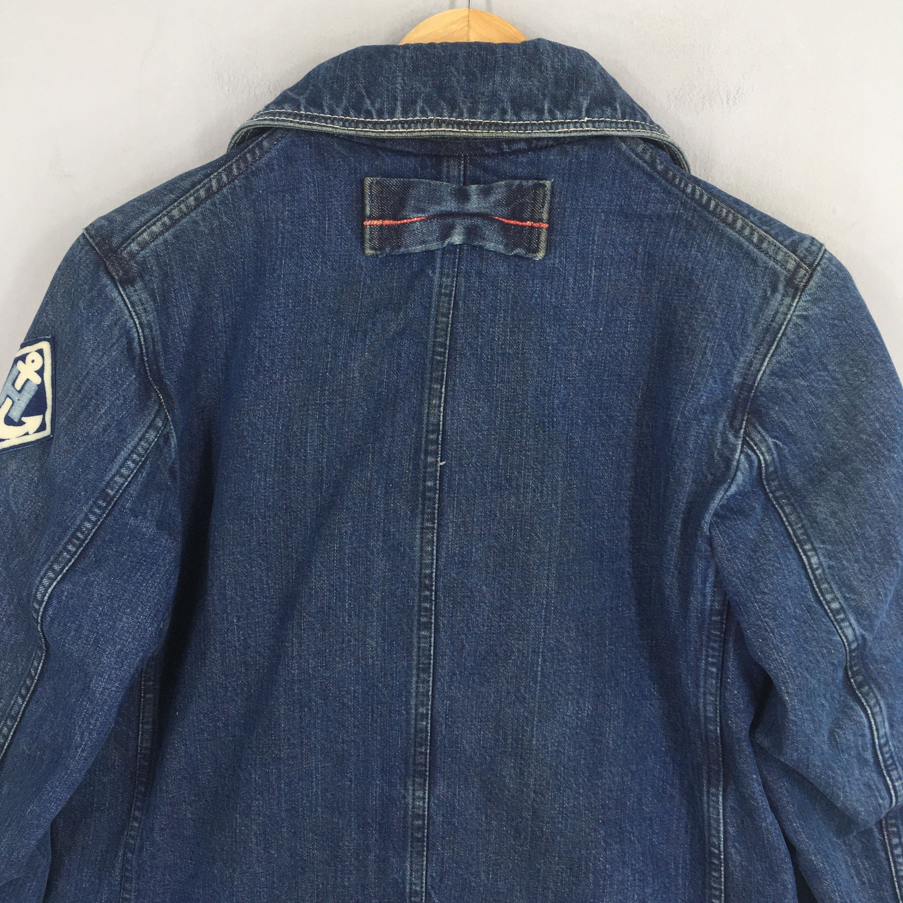 Blue Blue Japan Vintage Blue Blue Japan Indigo Us Navy Jeans Jacket Size US M / EU 48-50 / 2 - 8 Thumbnail