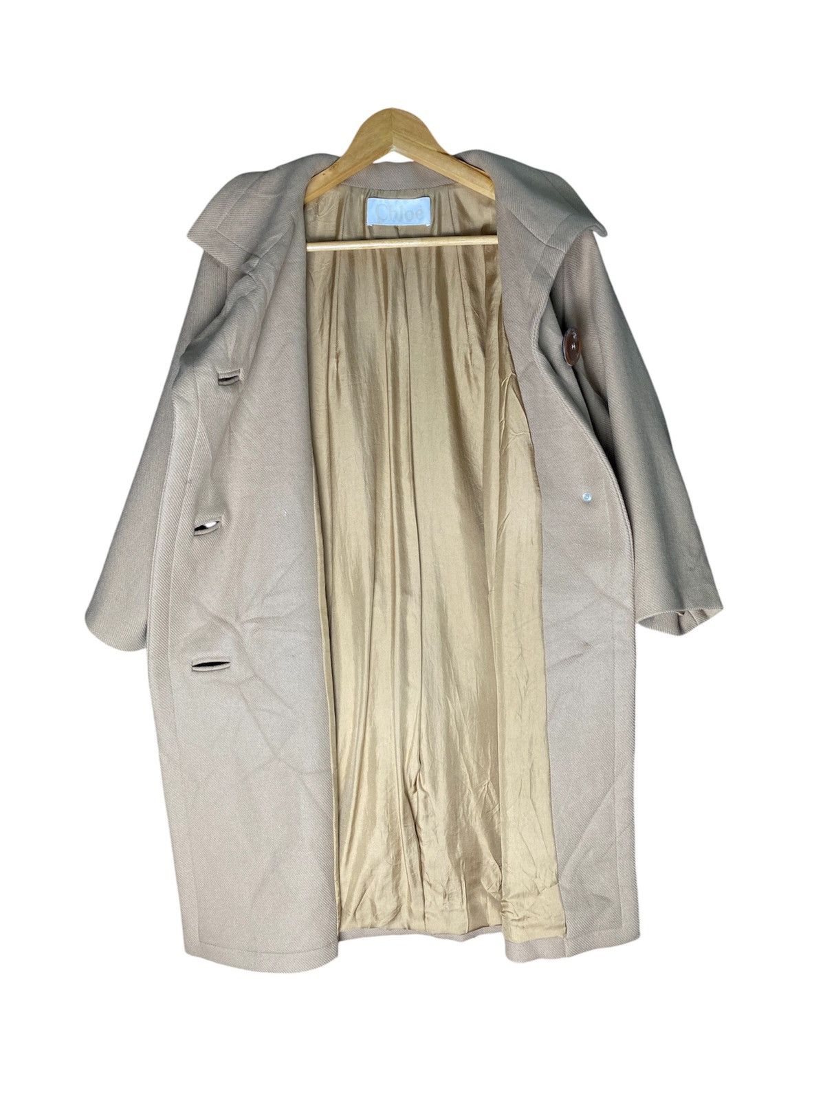 Chloe × Vintage Vintage Chloe Wool Trench Coats Size M / US 6-8 / IT 42-44 - 3 Thumbnail