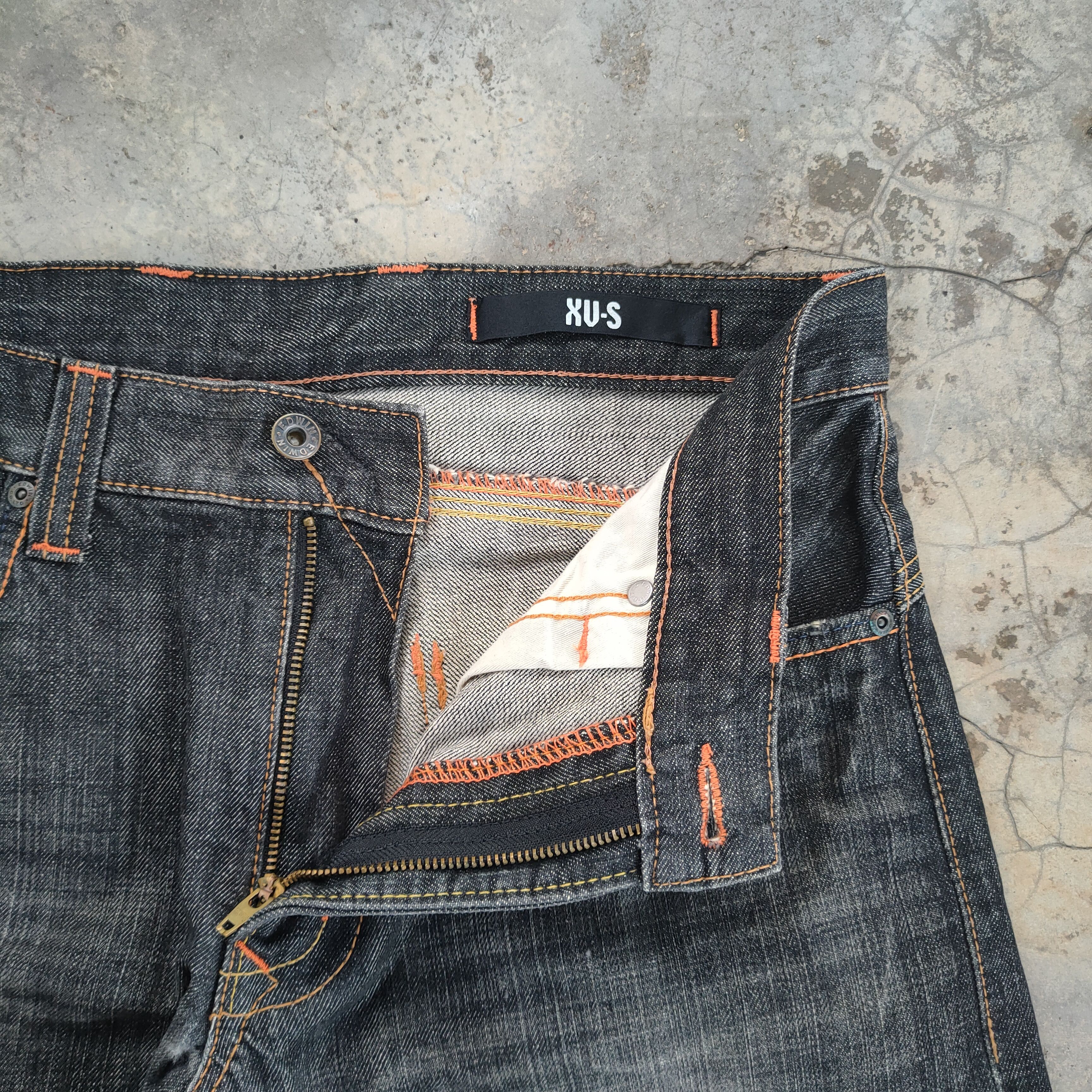 Edwin VINTAGE EDWIN FADED BLACK JEANS DENIM PANTS Size US 34 / EU 50 - 8 Thumbnail