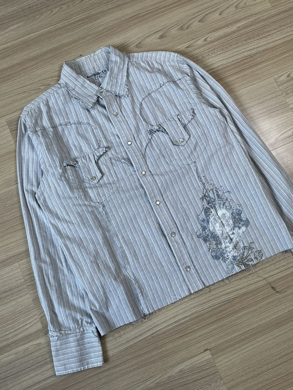 Japanese Brand Y2K Manchester LTD Long Sleeve Shirt Size US S / EU 44-46 / 1 - 4 Thumbnail